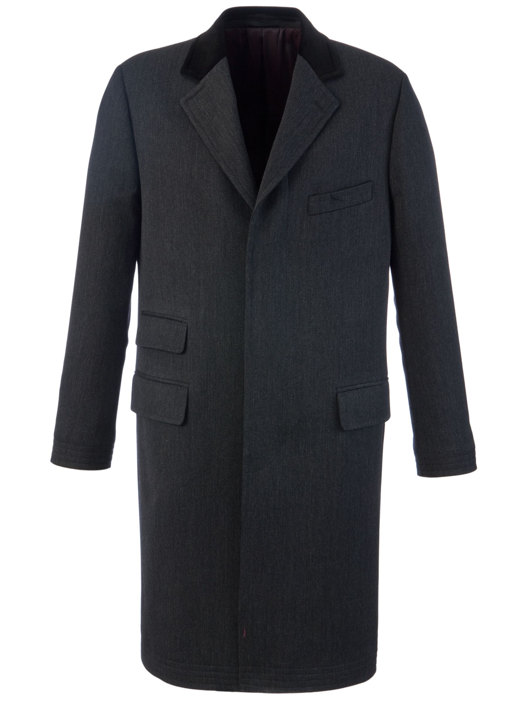 Chester by Chester Barrie Covert Velvet Collar Coat, Lovat at John Lewis