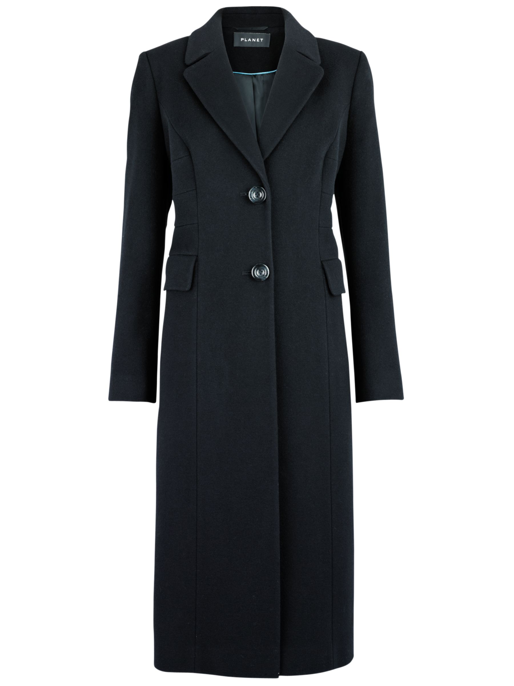 Planet Full Length Coat, Black at John Lewis