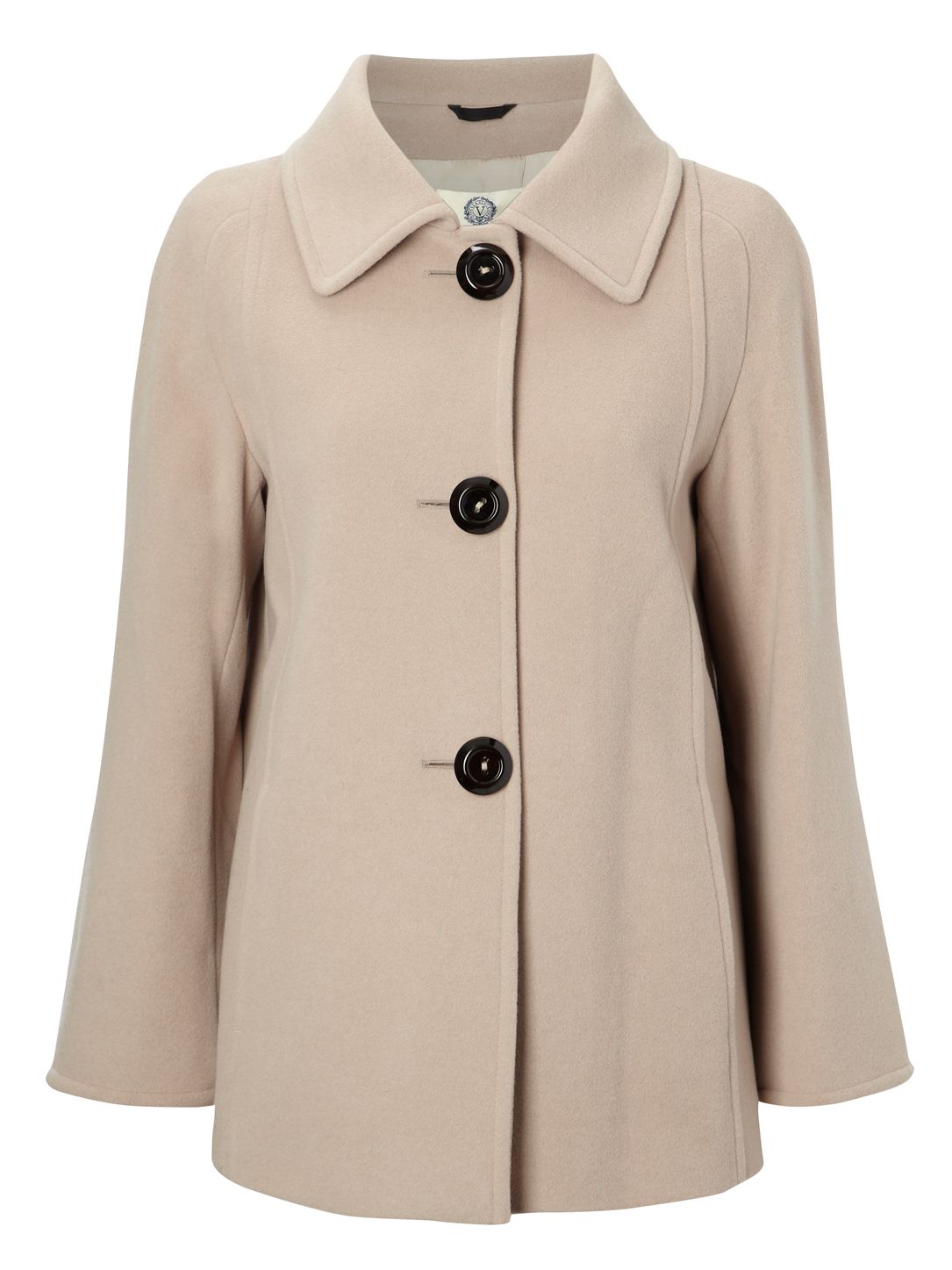 Viyella Luxury Car Coat, Camel at JohnLewis