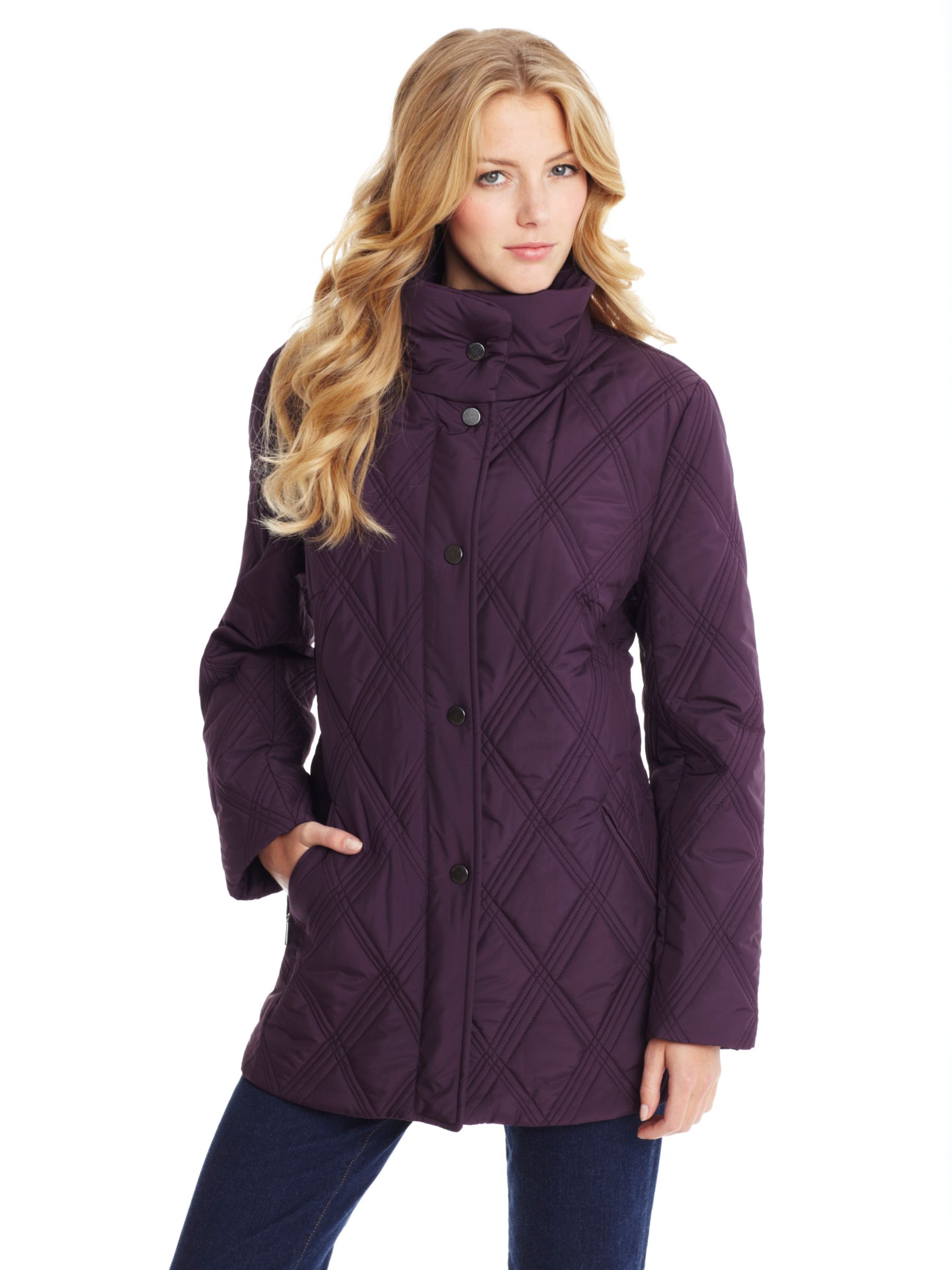Basler Thermal Fleece Jacket, Purple, 10 at John Lewis