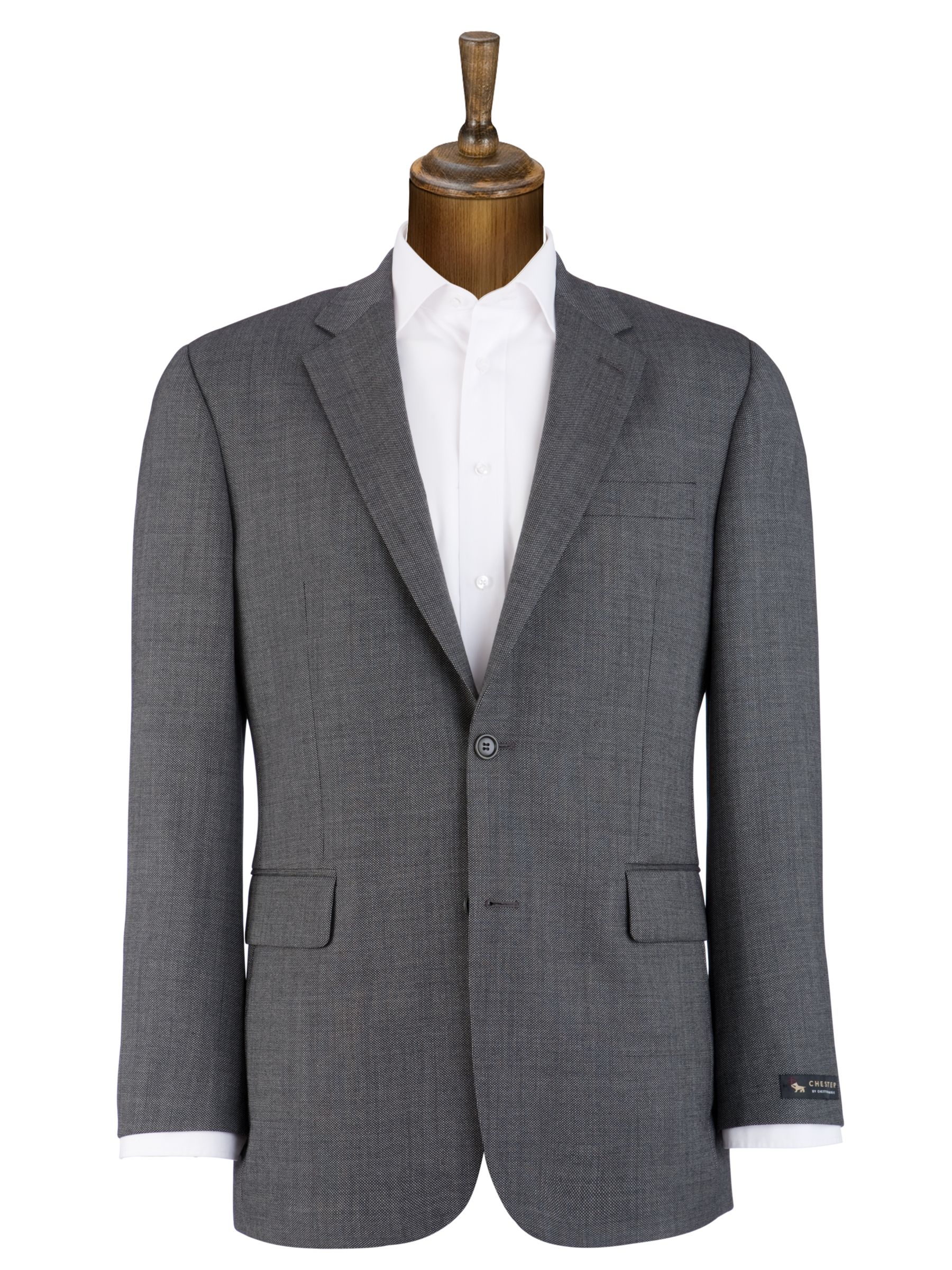 Chester By Chester Barrie Pindot Suit Jacket, Black at John Lewis