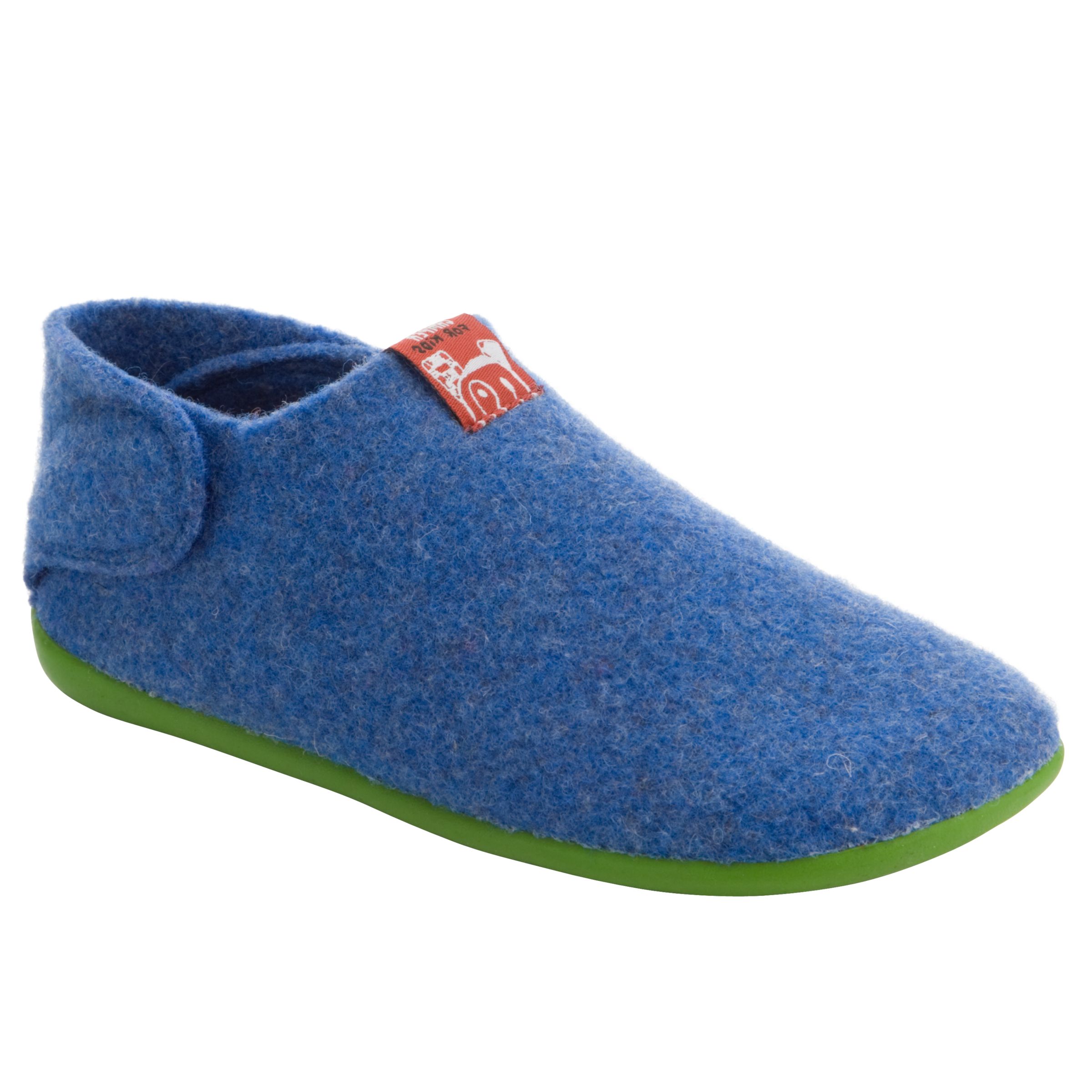 Camper Wabi Felt Slippers Blue