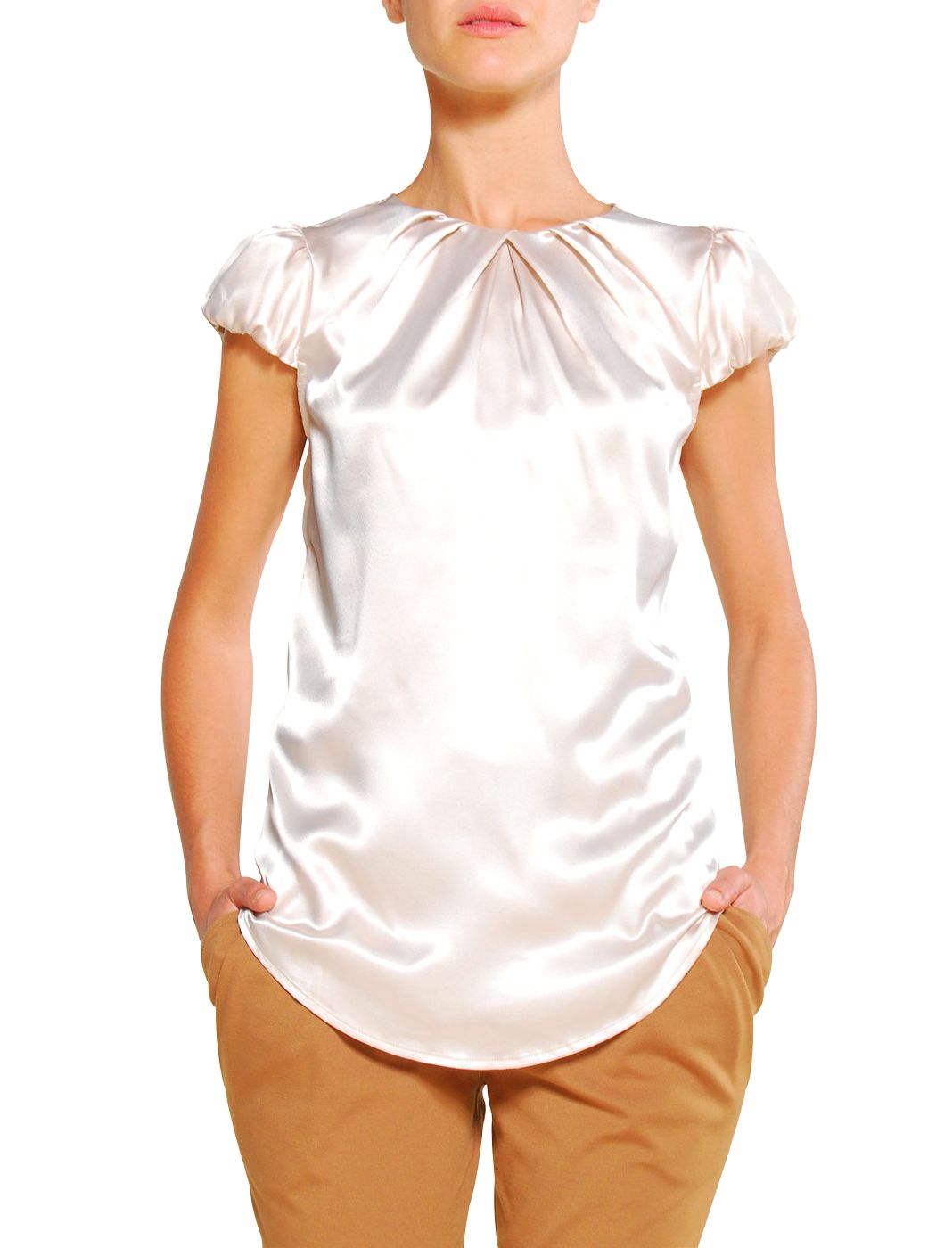 Mango FC-SATI Blouse, Ice