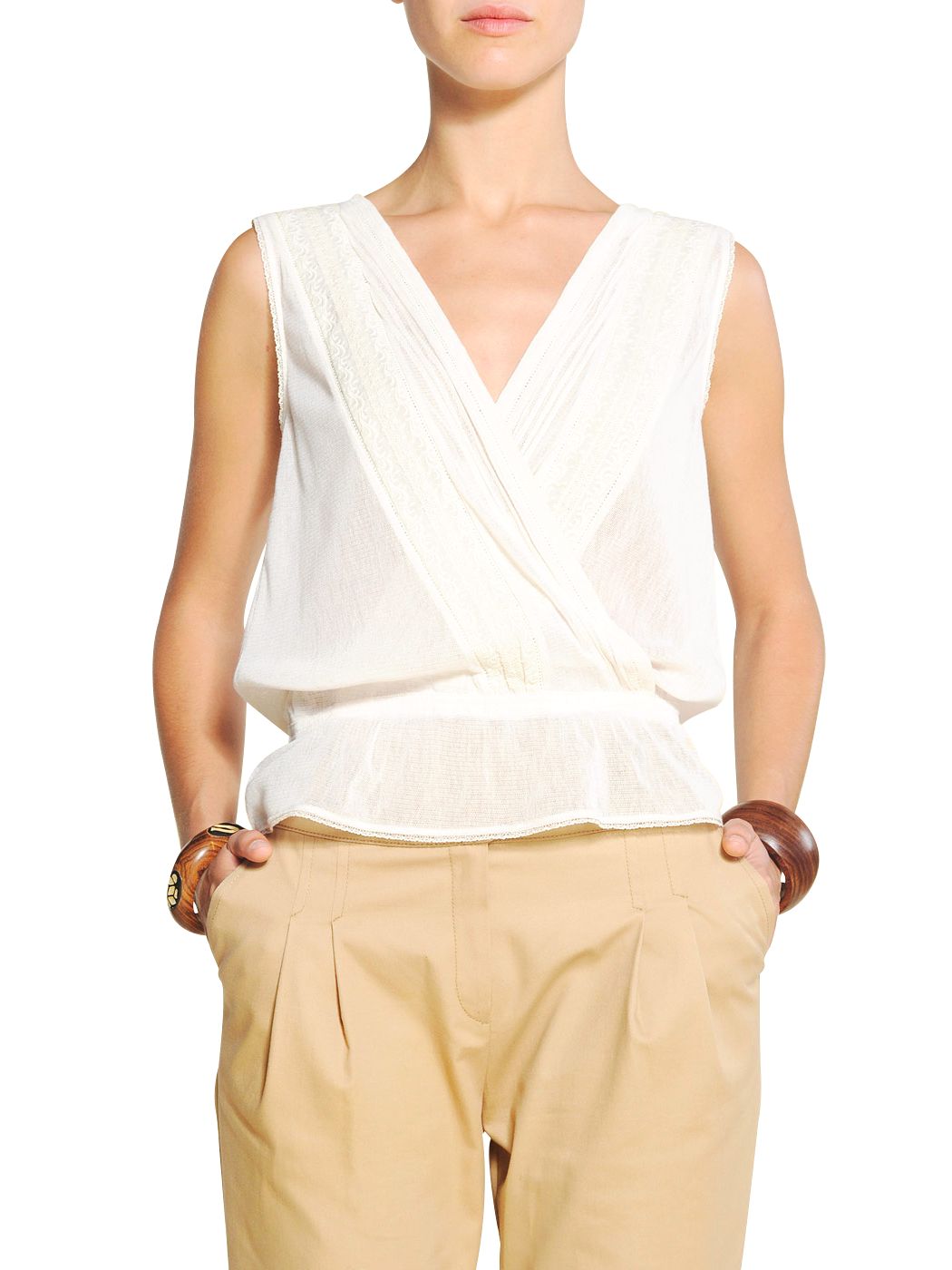 ZSD DAS Sleeveless Blouse, Neutral