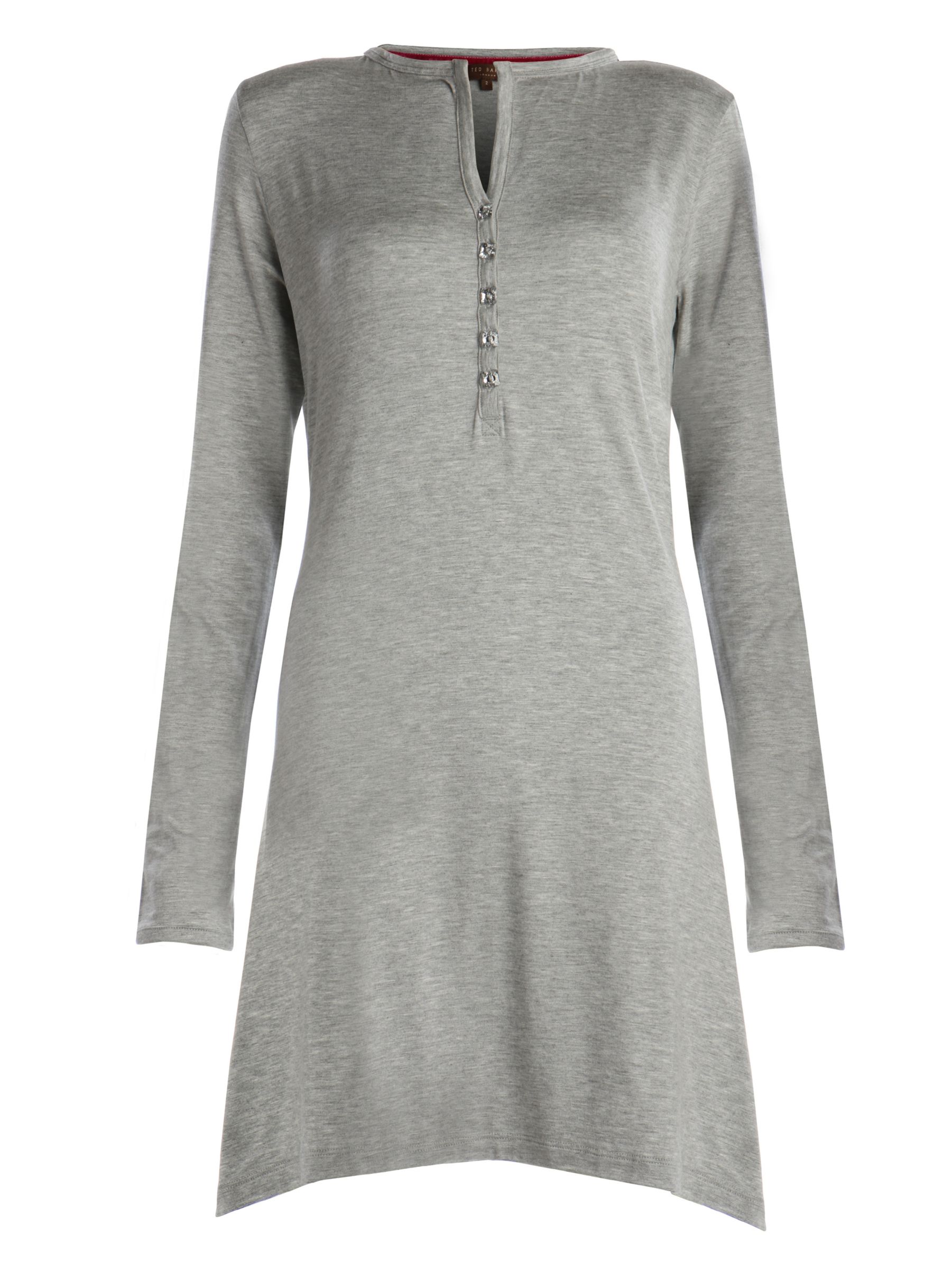 Ted Baker Laurus Long Sleeve Nightdress, Grey