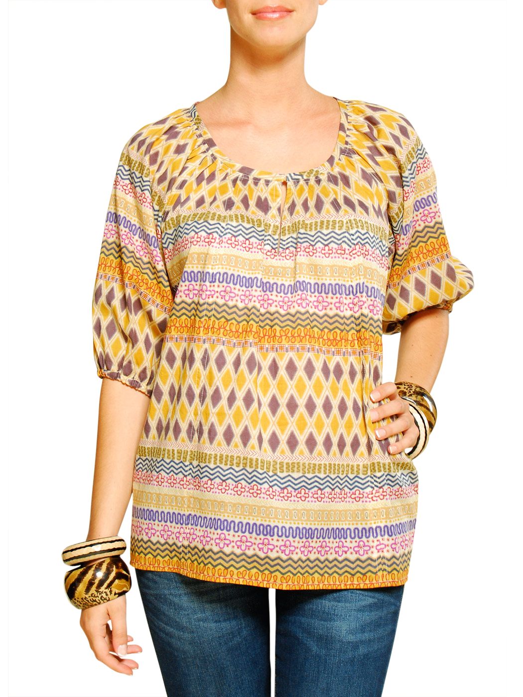 Mombasa Blouse, Hazelnut