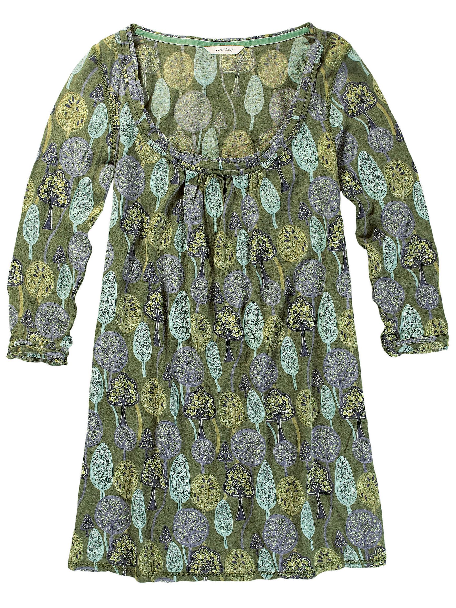 Finery T-Shirt, Dark Olive