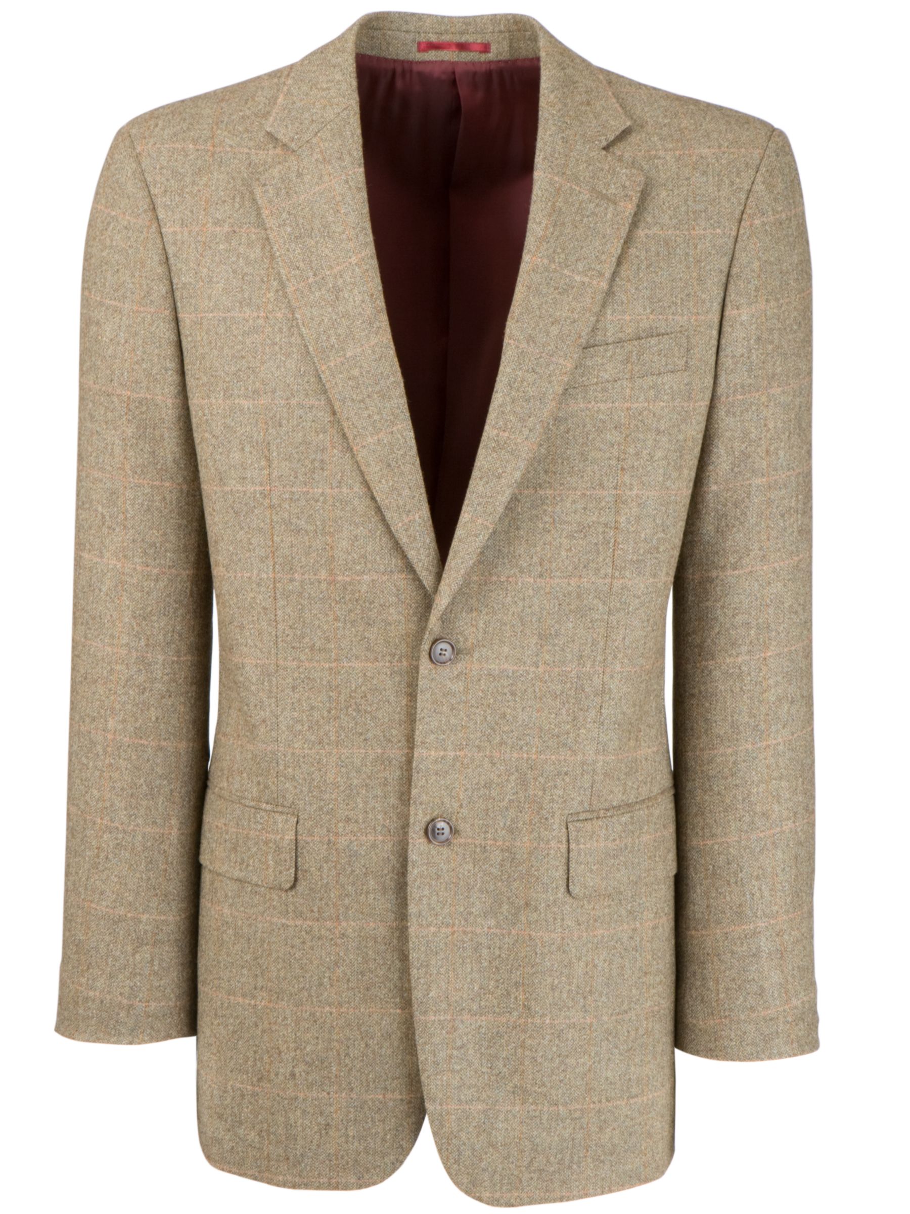 John Lewis Wool & Cashmere English Jacket, Brown/orange at John Lewis