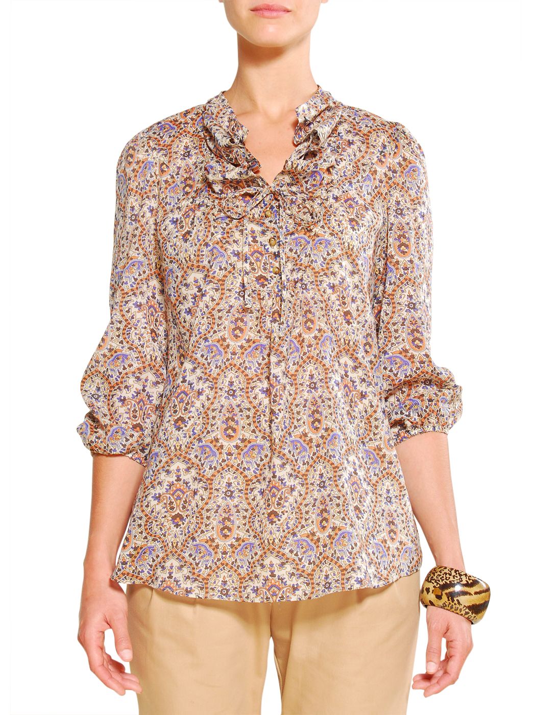 Mango Woman Blouse, Sand