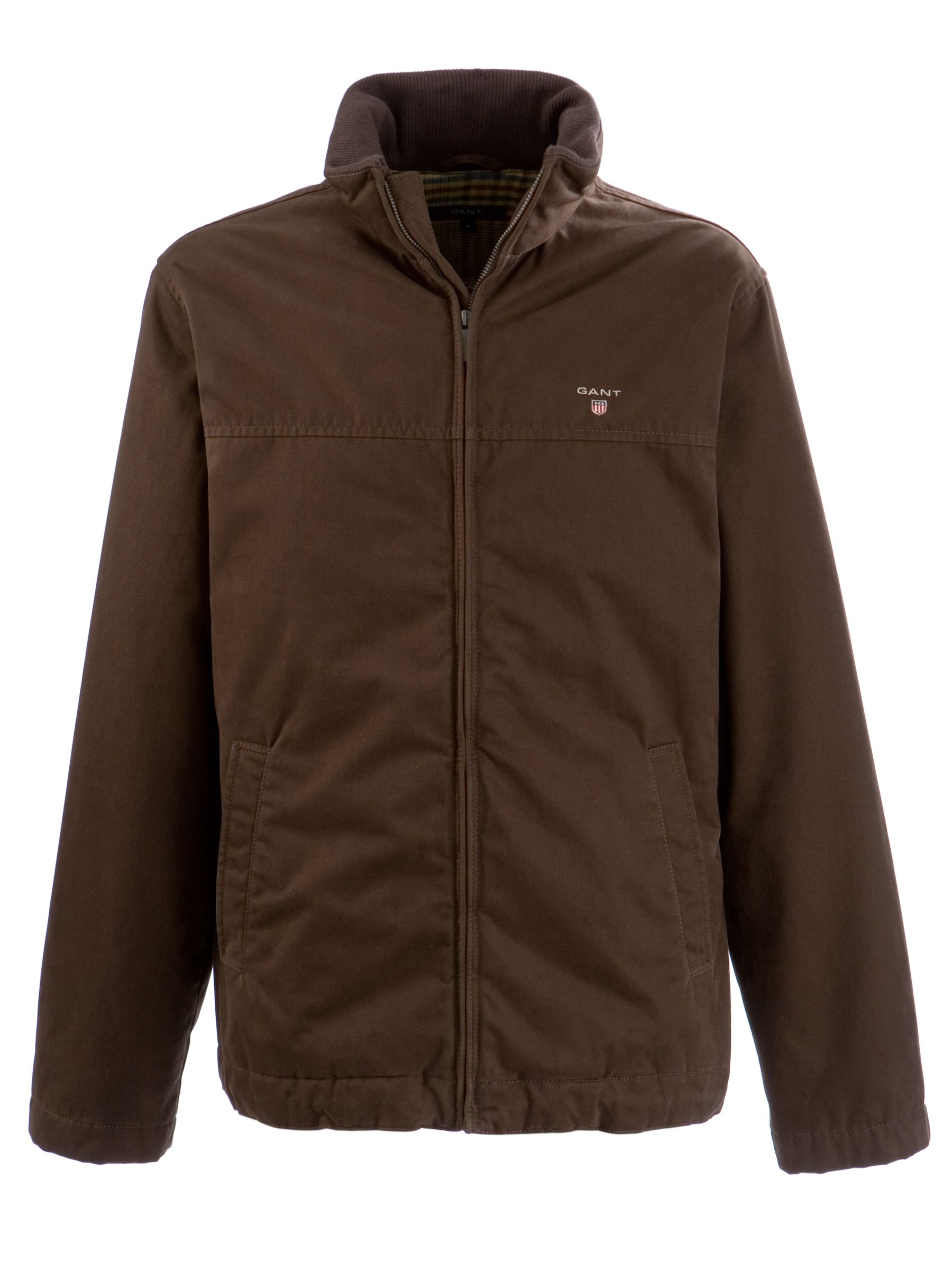 Gant Eastham Twill Jacket, Brown at John Lewis