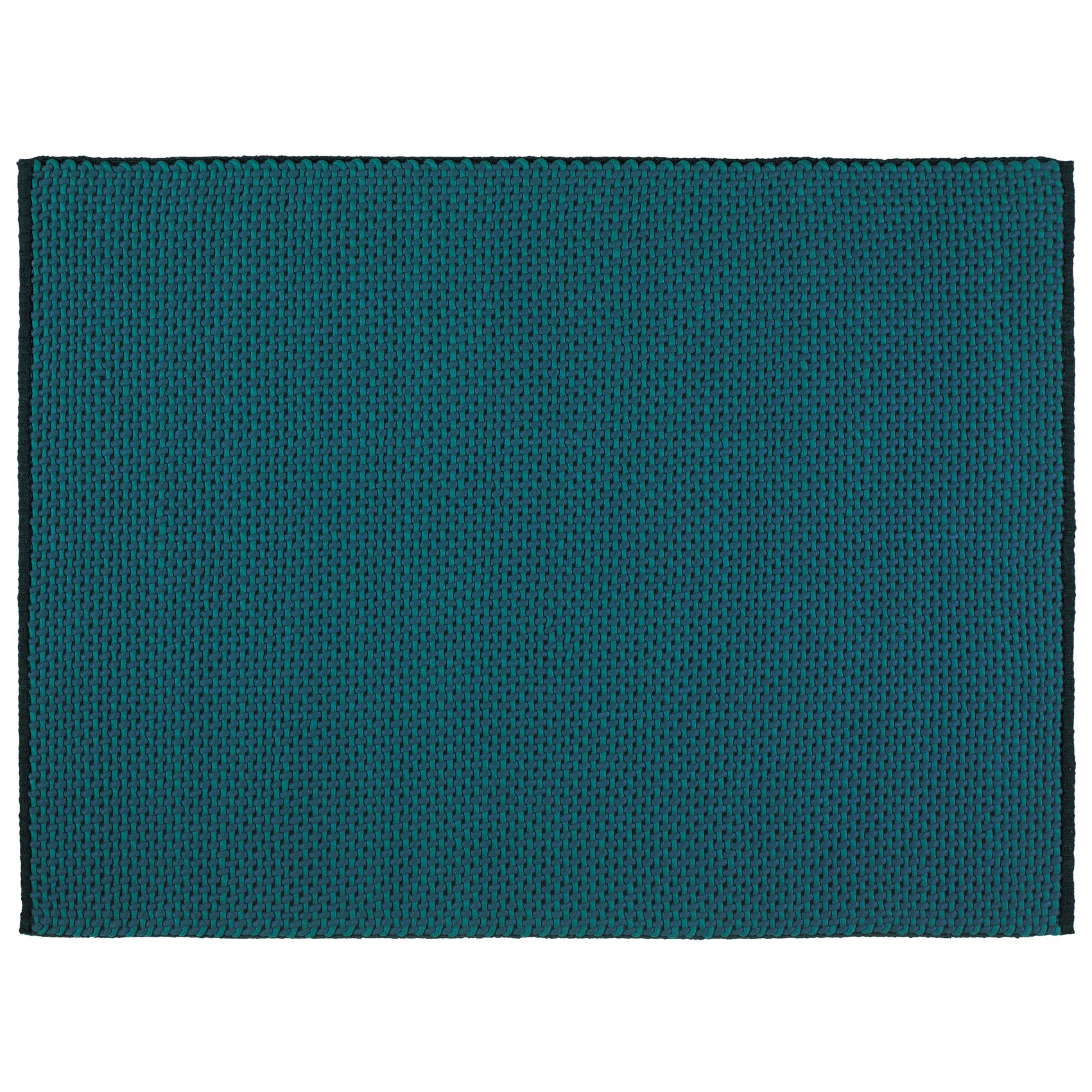 Weave Grid Rugs, Teal at John Lewis