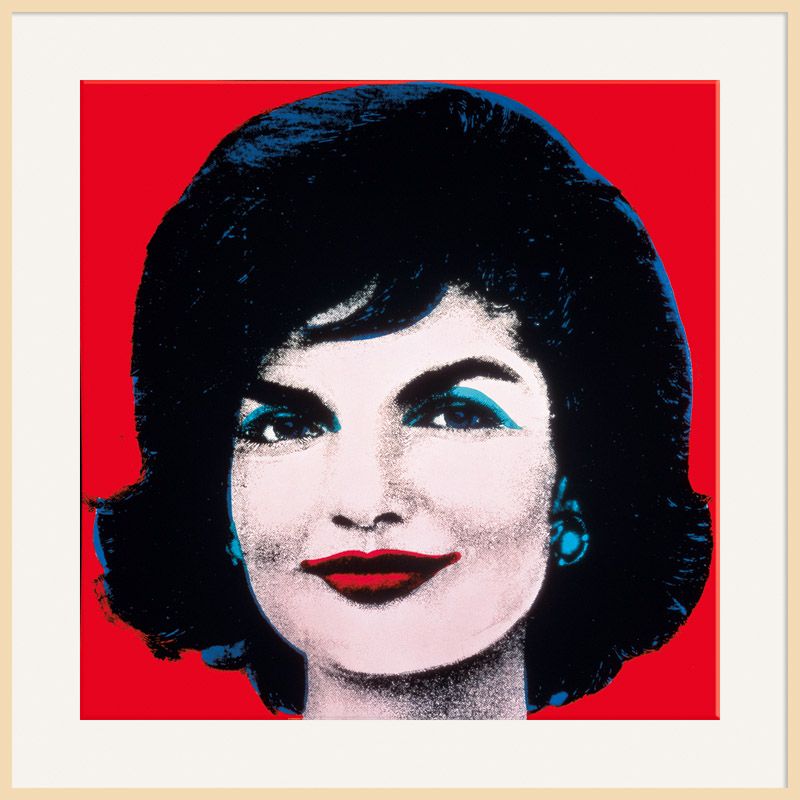 Warhol - Jackie, Light Frame, 110 x 110cm at John Lewis