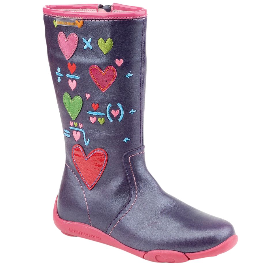 Agatha Ruiz de la Prada Love Boots Purple 25Junior