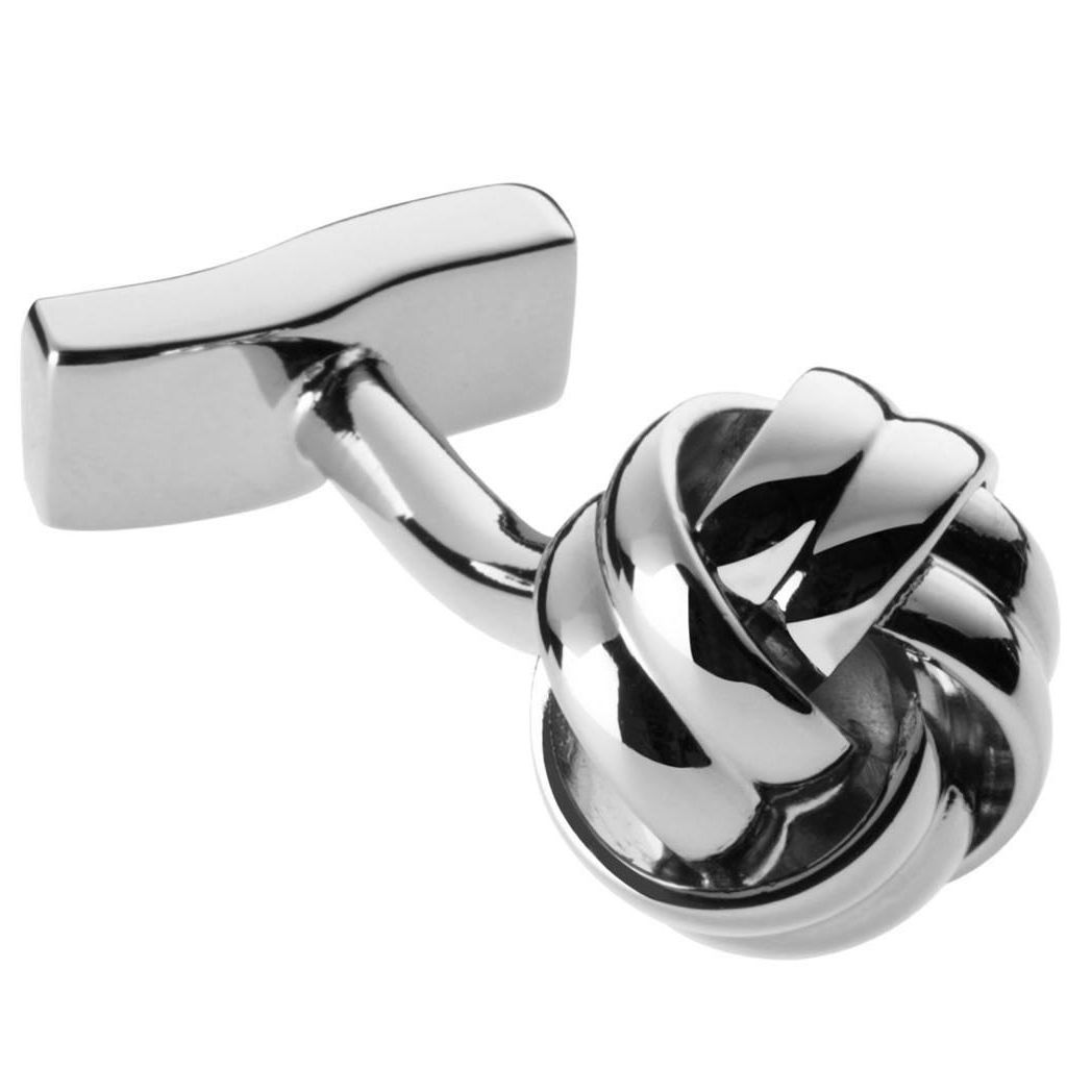 Knot Cufflinks, Silver