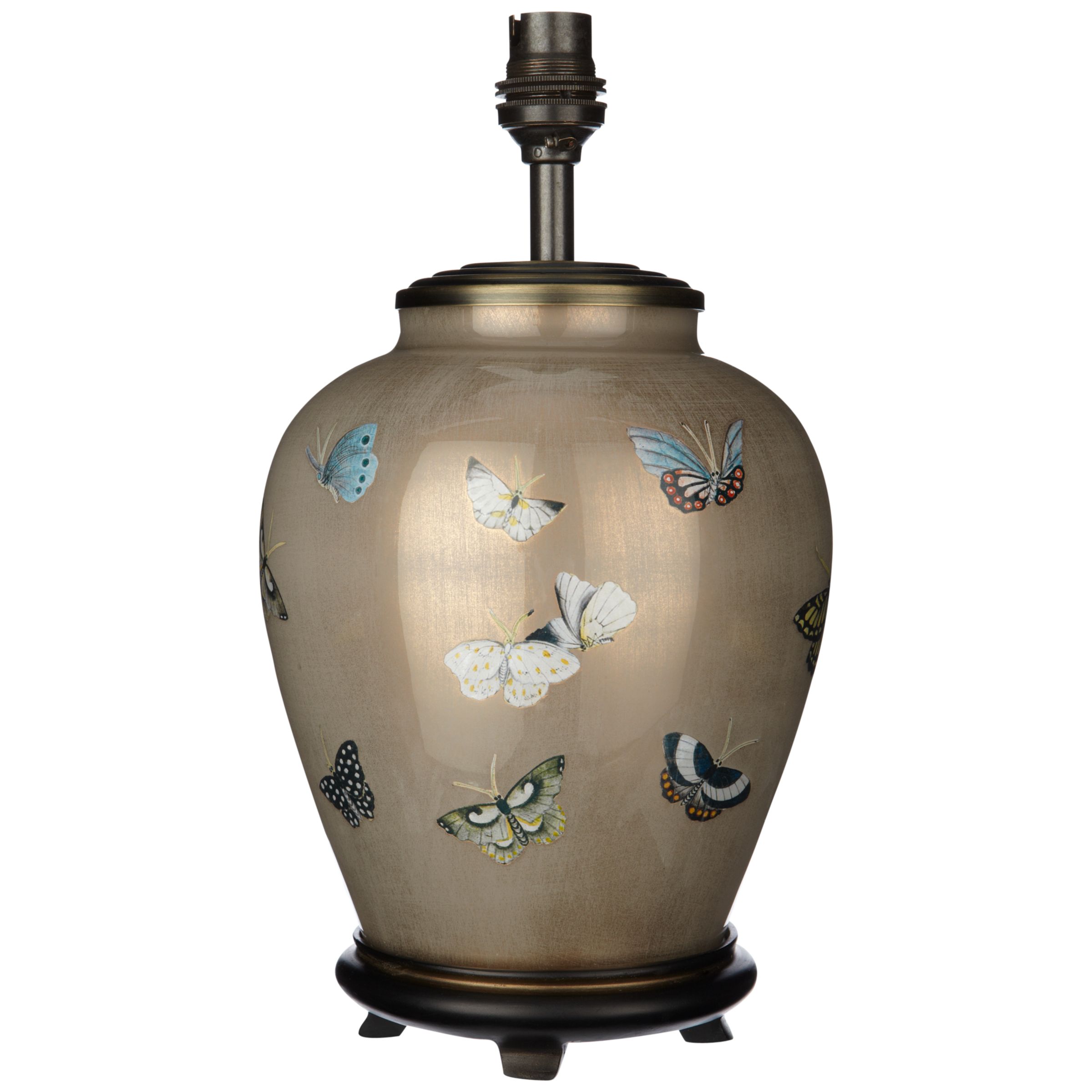 Jenny Worrall Butterflies Glass Lamp Base at John Lewis