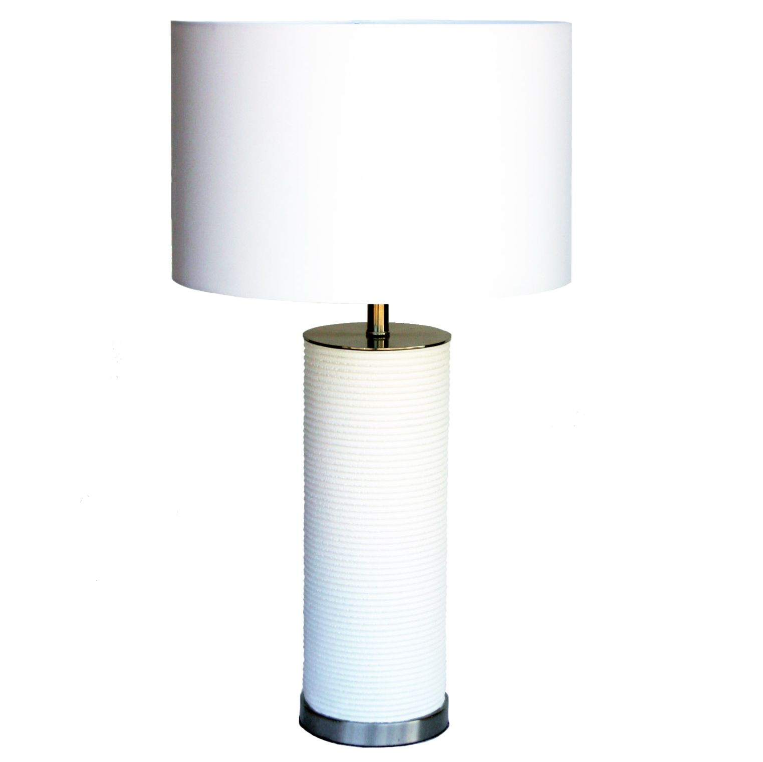 Yasmin Table Lamp, White