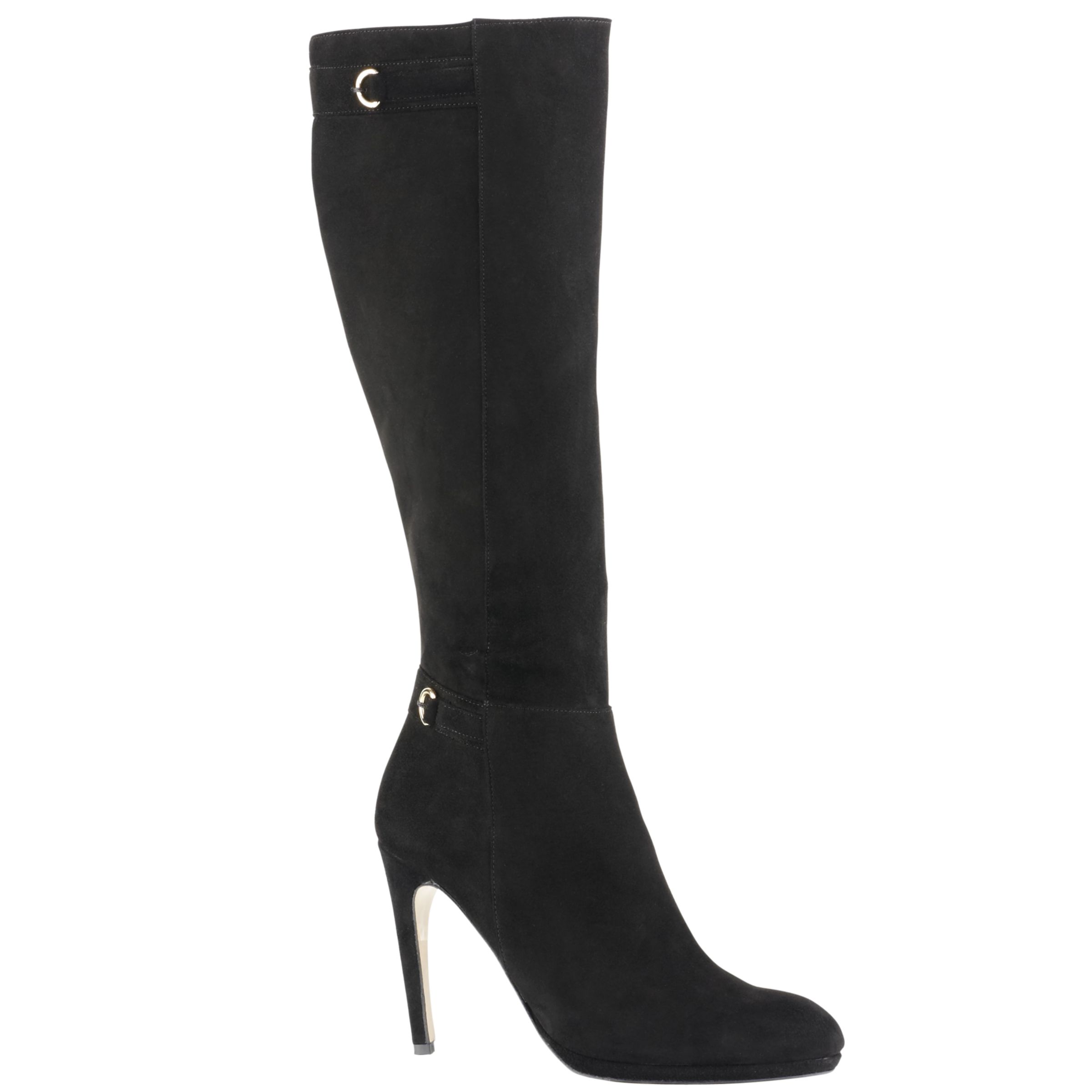 L.K.Bennett Maiko Knee High Boots, Black at John Lewis