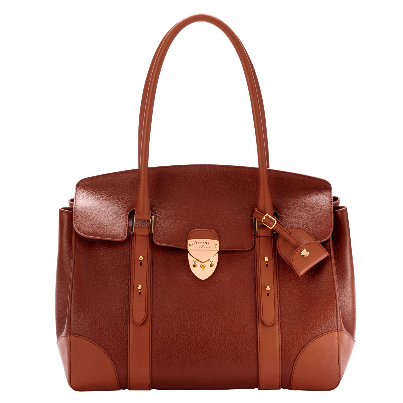 Aspinal Berkeley Slouch Hobo Handbag, Tan at John Lewis