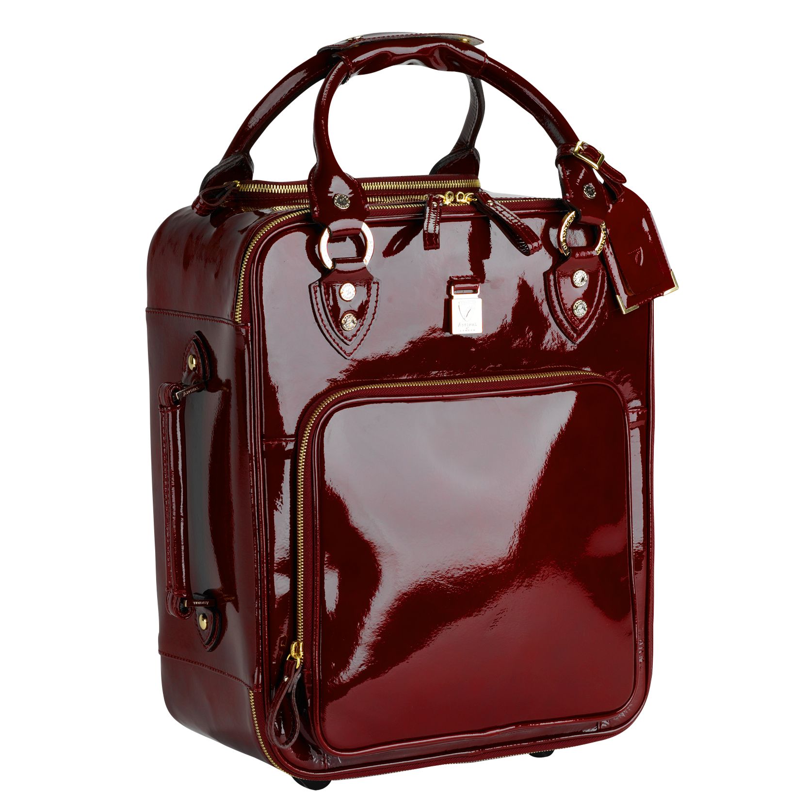 Aspinal Candy Travel Suitcase, Red at John Lewis