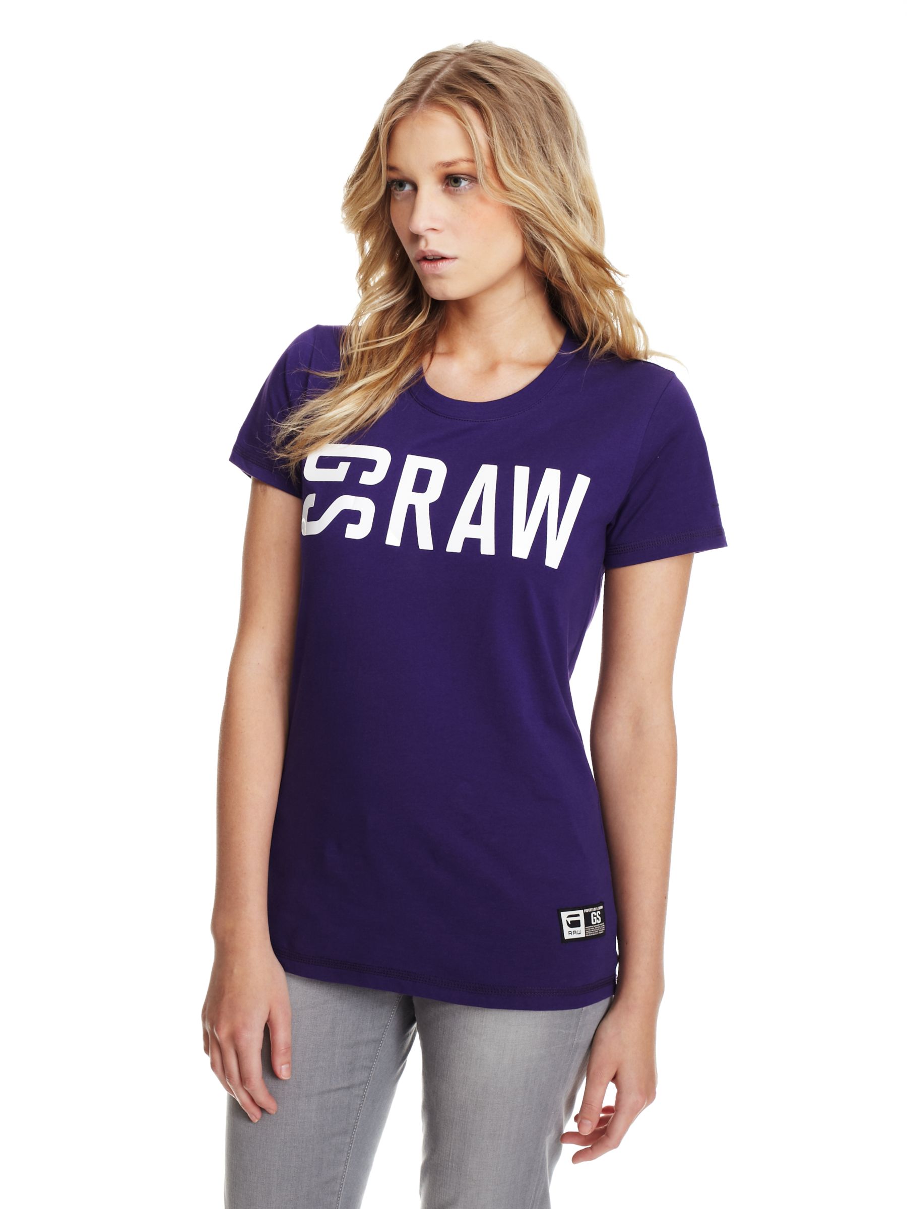 G-Star Raw Olivia Short Sleeve T-Shirt, Purple