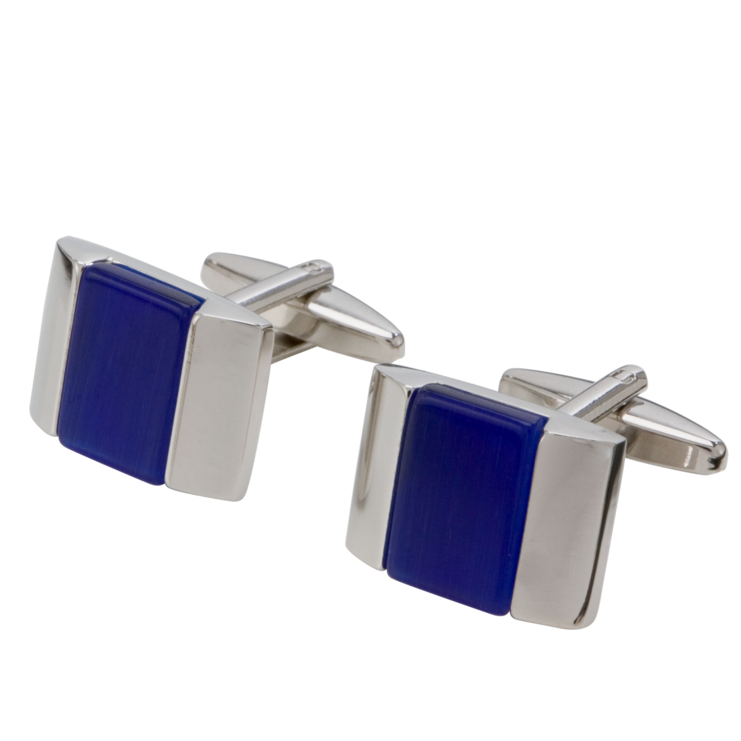 Cobalt Square Cufflinks, Cobalt