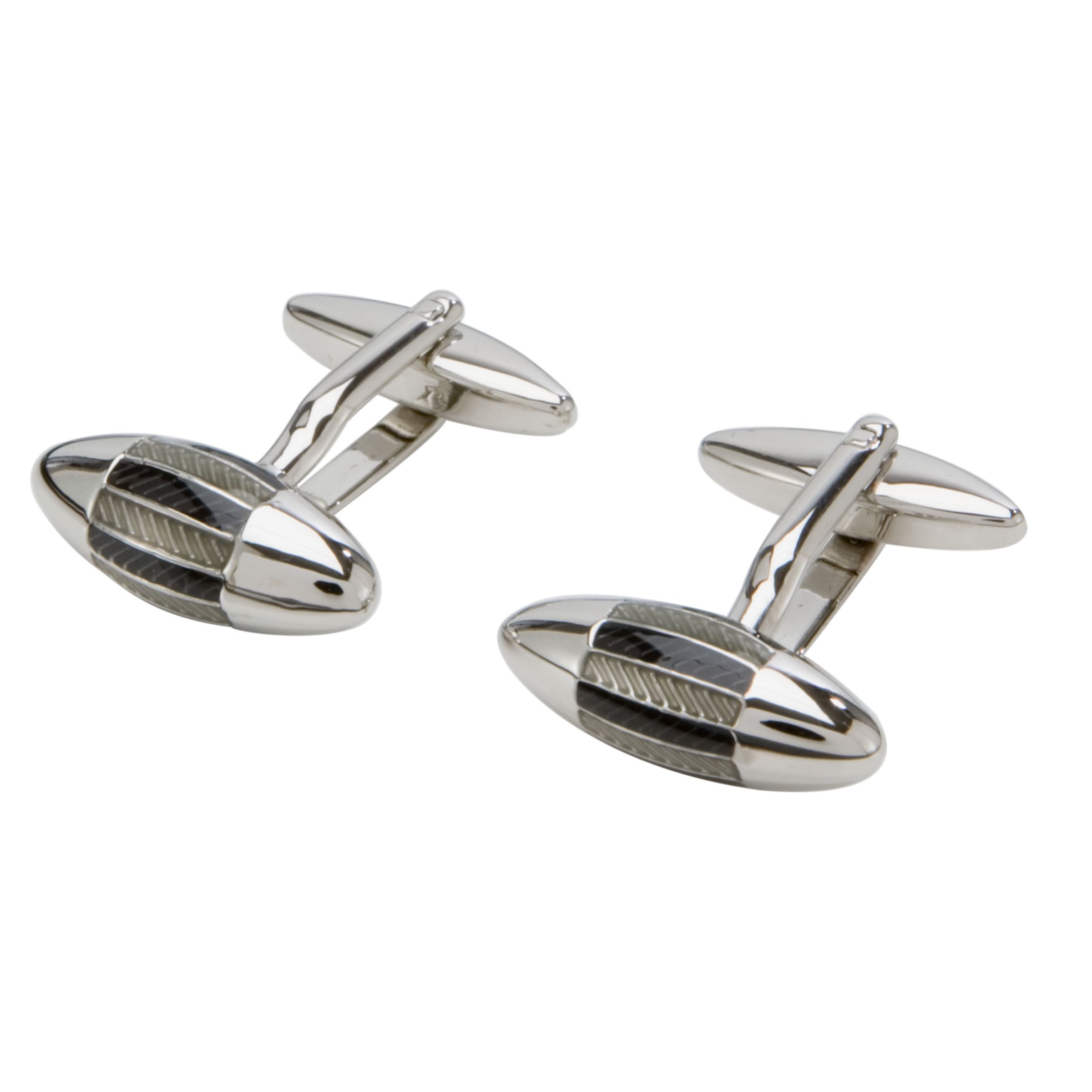 John Lewis Men Bullet Cufflinks, Grey