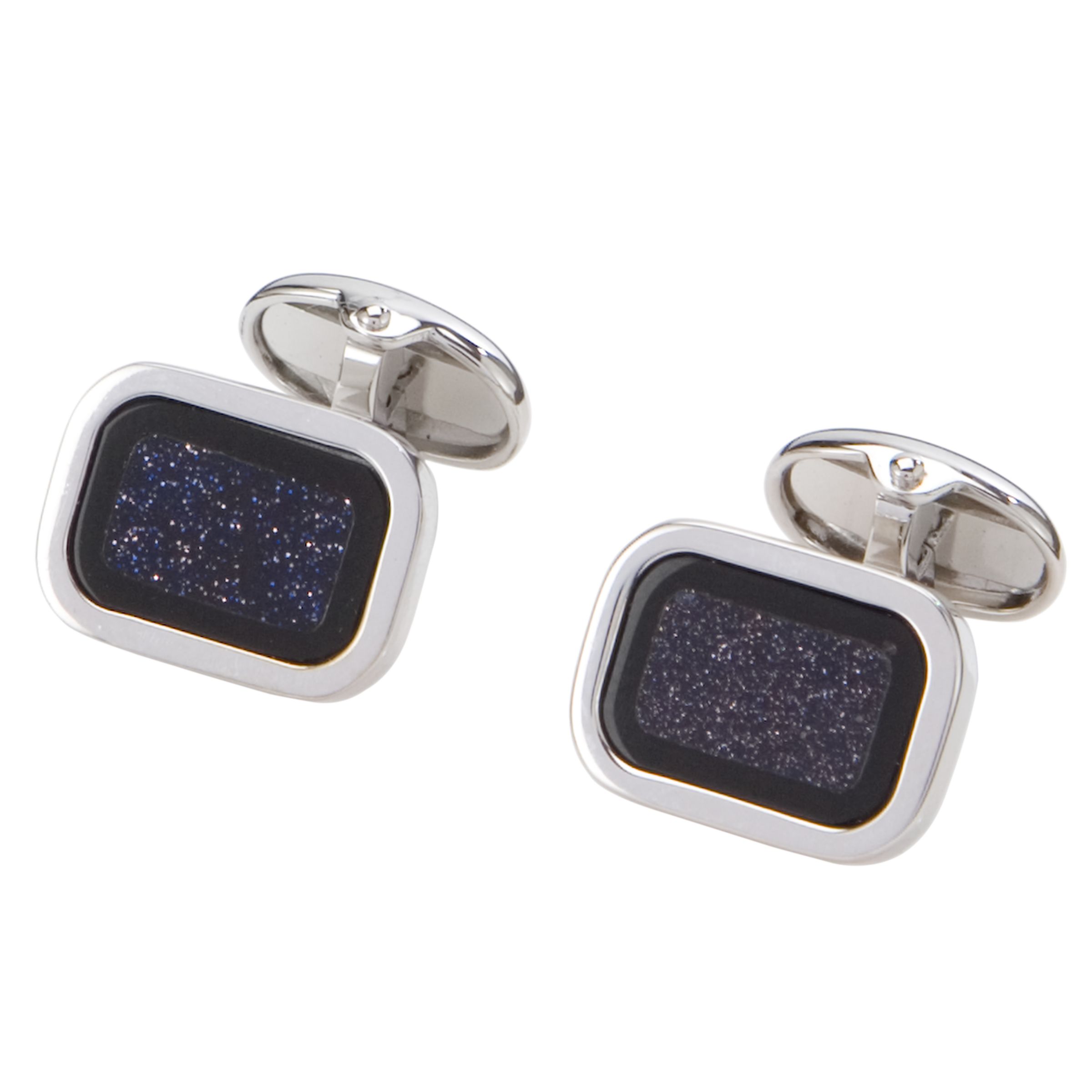 John Lewis Men Semi Precious Square Cufflinks,