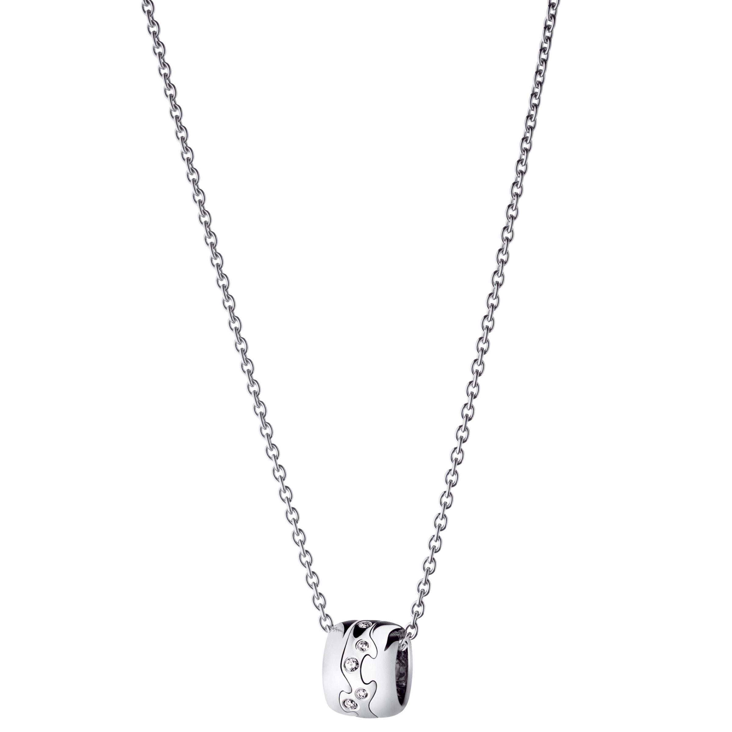 Georg Jensen White Gold Diamond Pendant at John Lewis