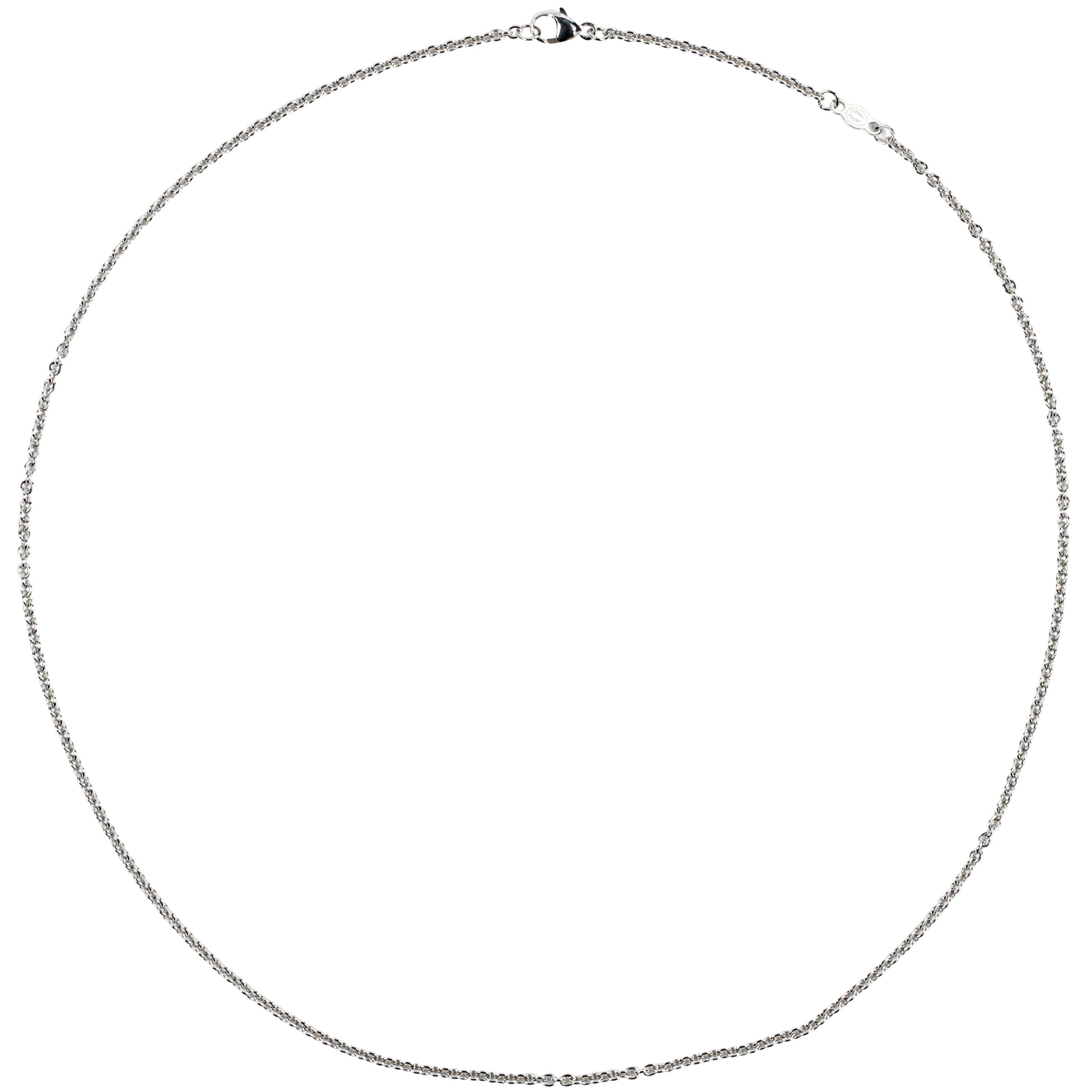 Georg Jensen White Gold Anchor Chain Necklace at JohnLewis