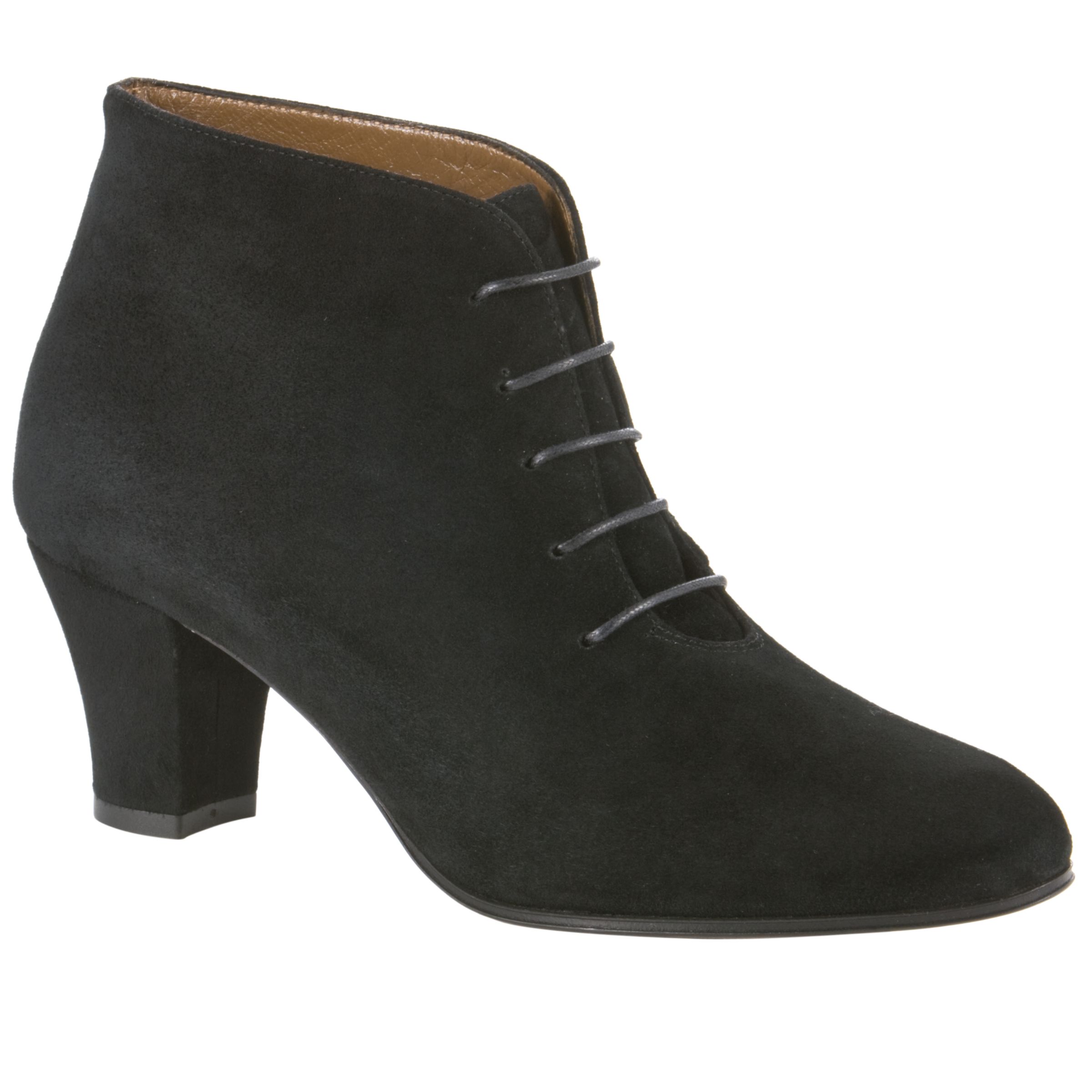 Hobbs Audley Suede Ankle Boots, Black at John Lewis