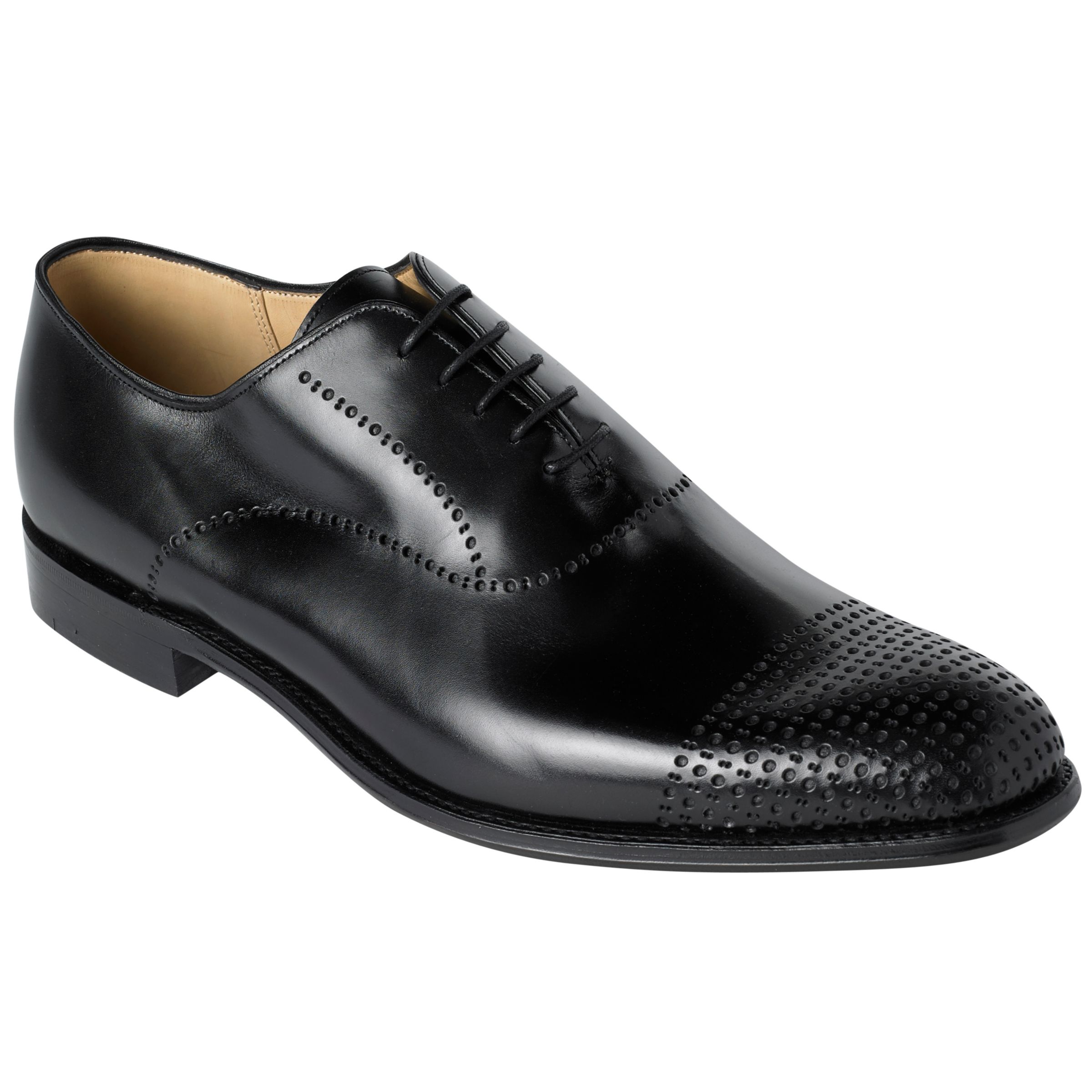 Joe Casely-Hayford for John Lewis Mentor Punched Oxford Shoes, Black at JohnLewis