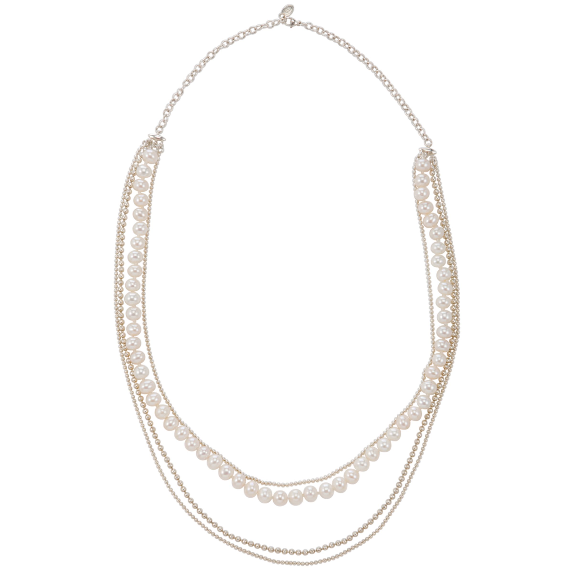 Dinny Hall Four Row Freshwater Pearl Necklace at JohnLewis