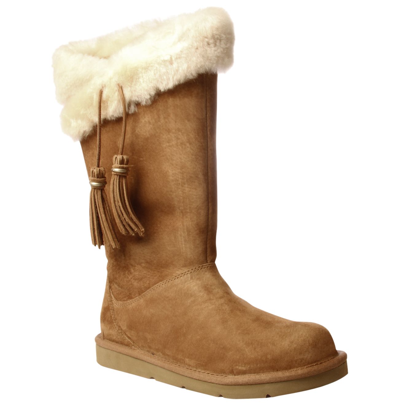 Ugg Plumdale Tall Boots, Chestnut at John Lewis