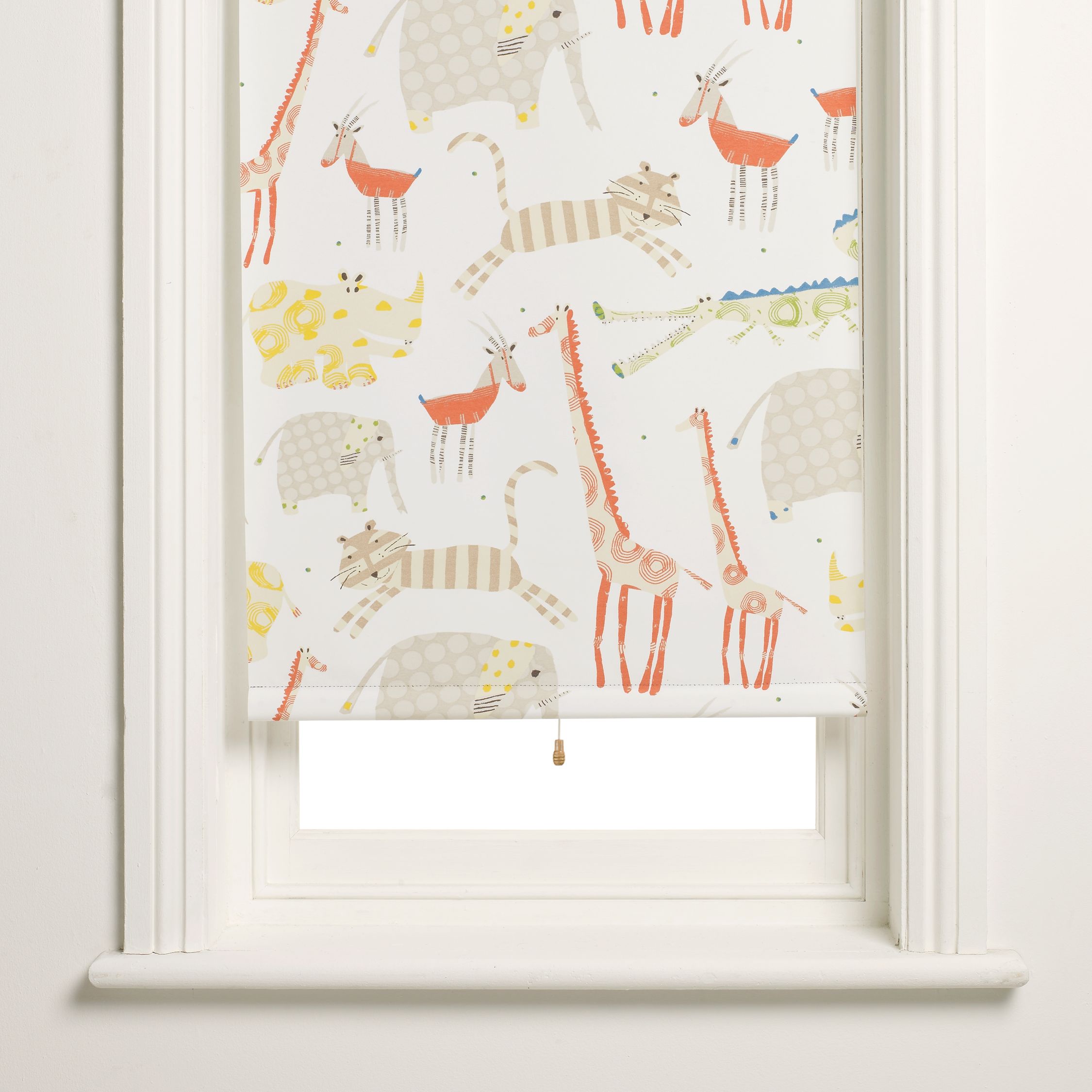 John Lewis Safari Blackout Roller Blinds, White