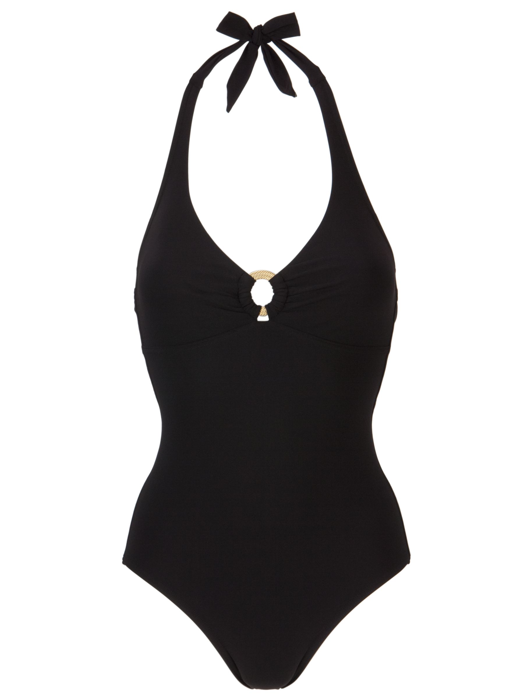 John Lewis Rimini Buckle Swimsuit, Black