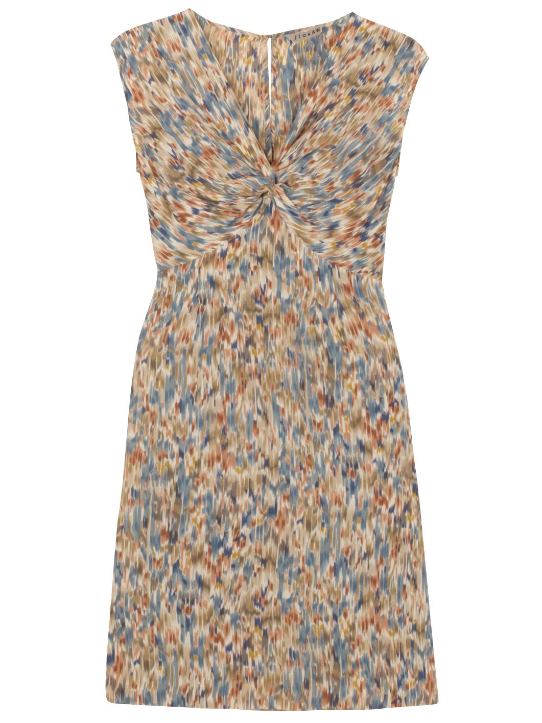 Jigsaw Blurred Floral Print Dress, Blue at John Lewis