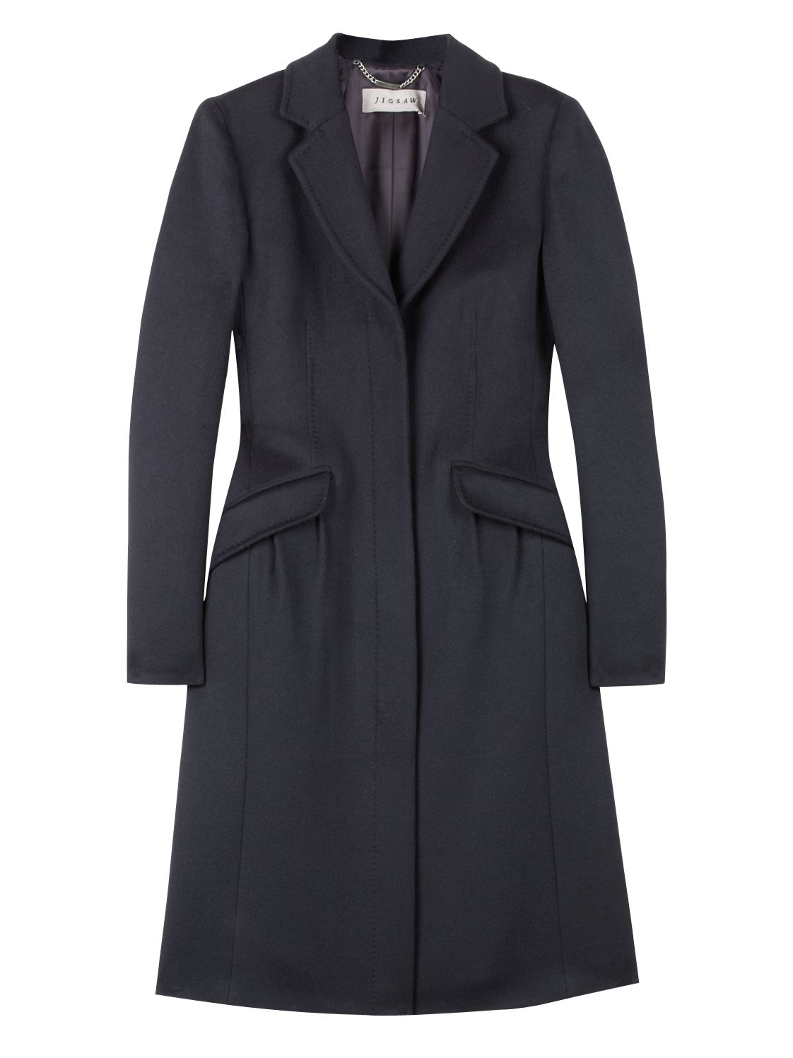 Jigsaw Luxury Winter Coat, Midnight at John Lewis