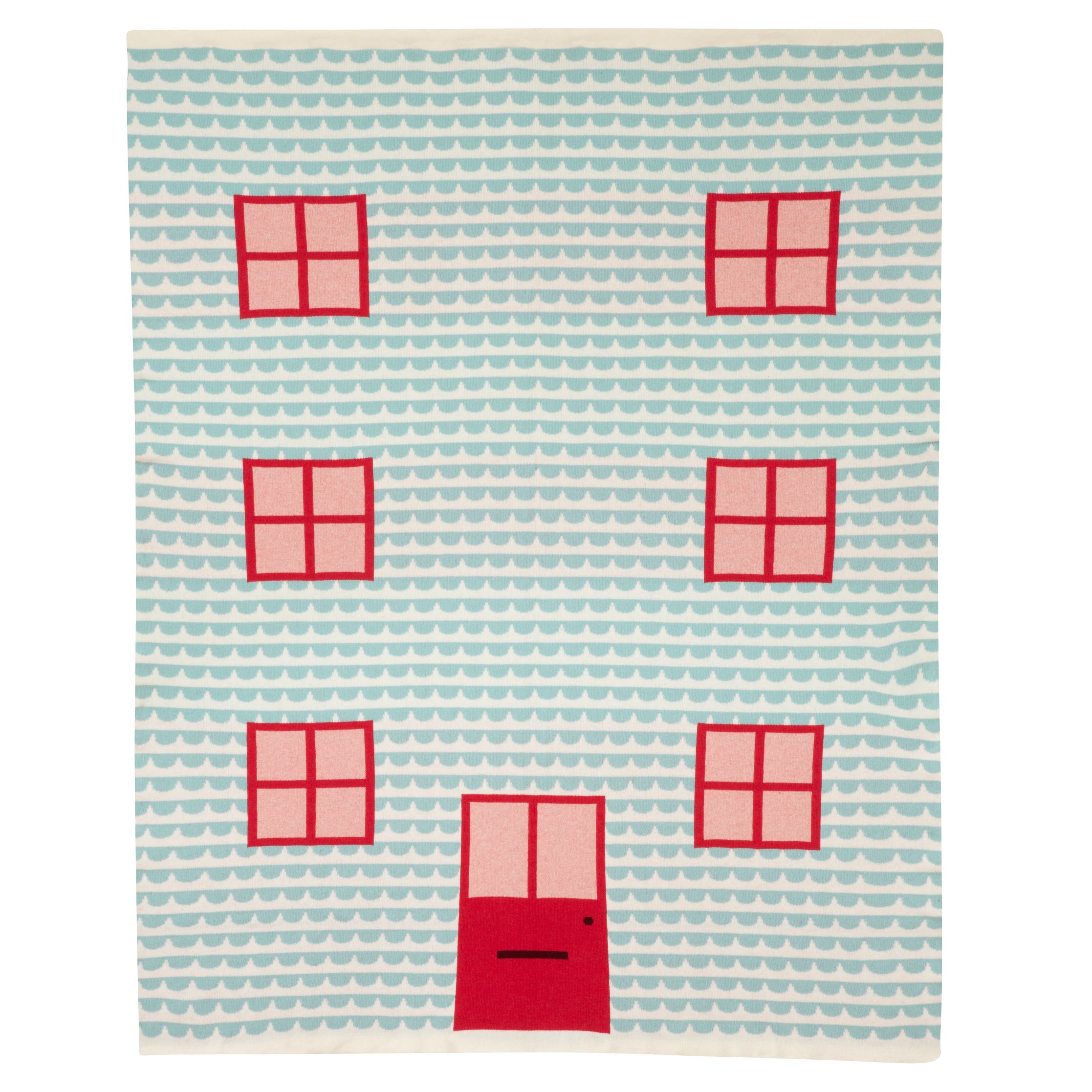 Donna Wilson House Throw, Blue/Red at John Lewis