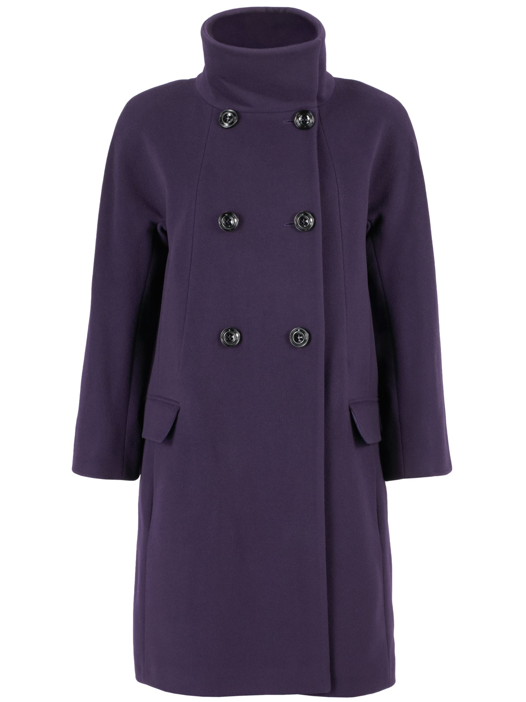 Windsmoor Cocoon Coat, Blackcurrant at John Lewis