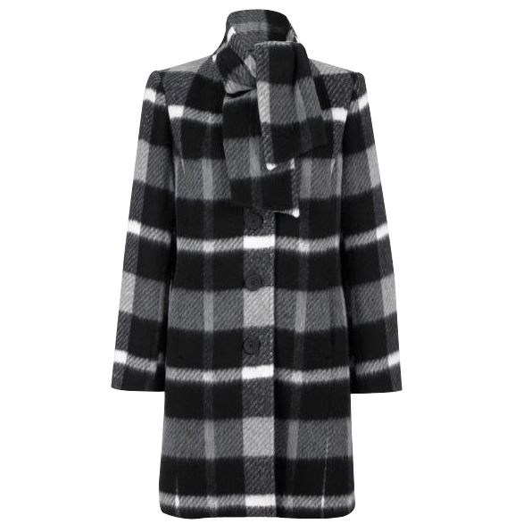 Windsmoor Check Scarf Coat, Multi at JohnLewis