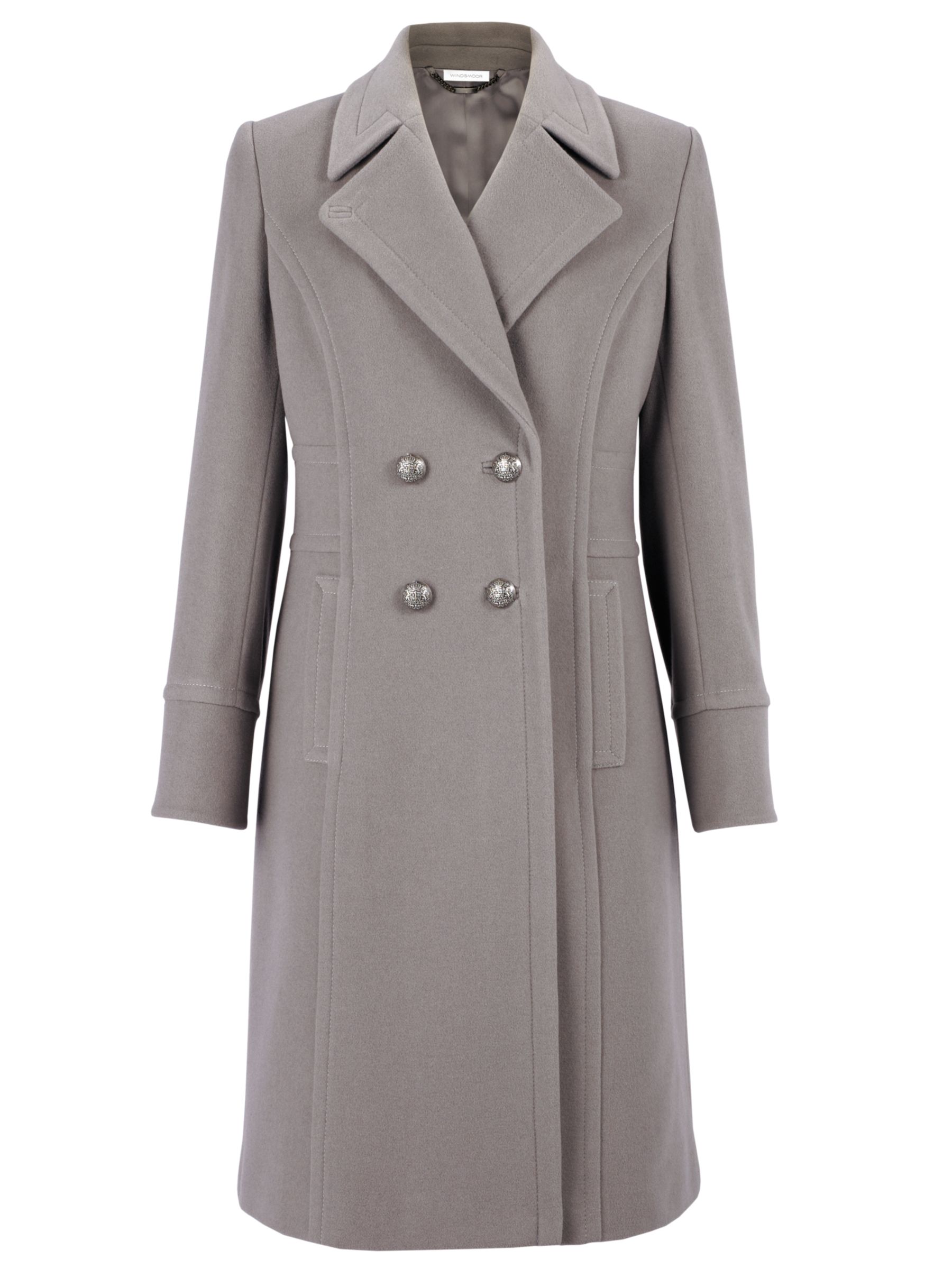 Windsmoor Double Breasted 3/4 Coat, Sable, 10 at John Lewis