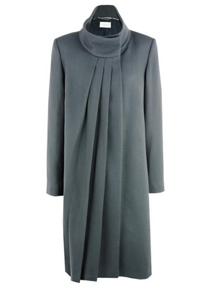 Windsmoor Pleat Chic Coat, Charcoal at John Lewis