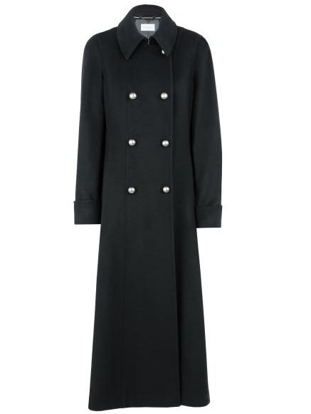 Windsmoor Long Military Coat, Black at John Lewis