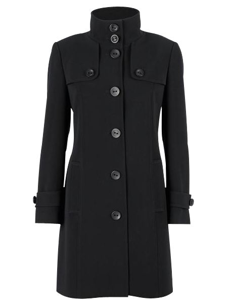Windsmoor Trench Style Coat, Black, 10 at John Lewis