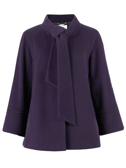 Windsmoor Blackcurrant Scarf Coat, Blackcurrant at John Lewis