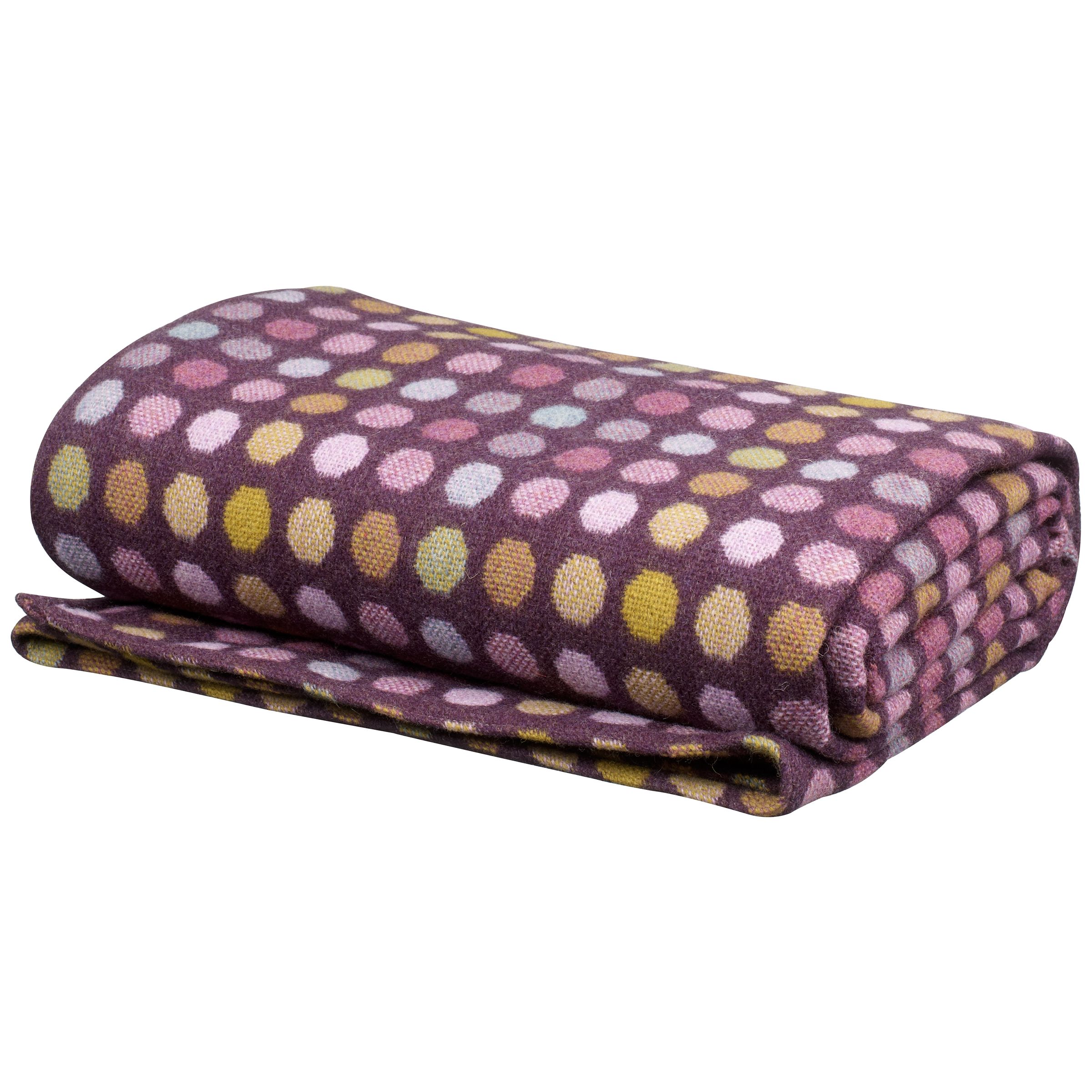 Manual Baby Food Grinder on Buy Melin Tregwynt Mondo Spot Throw  Aubergine Online At Johnlewis Com