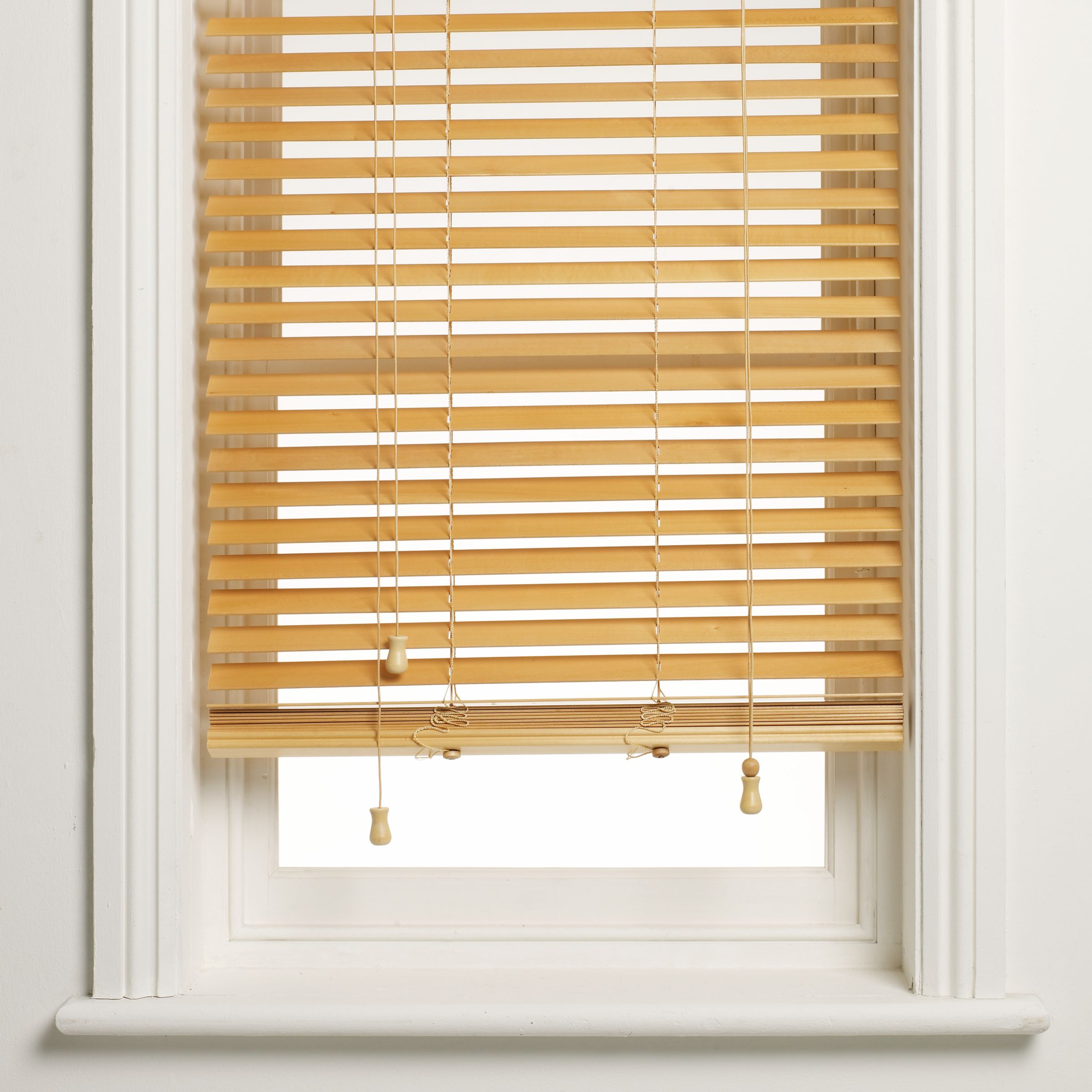 John Lewis Wood Venetian Blinds, 35mm, Natural