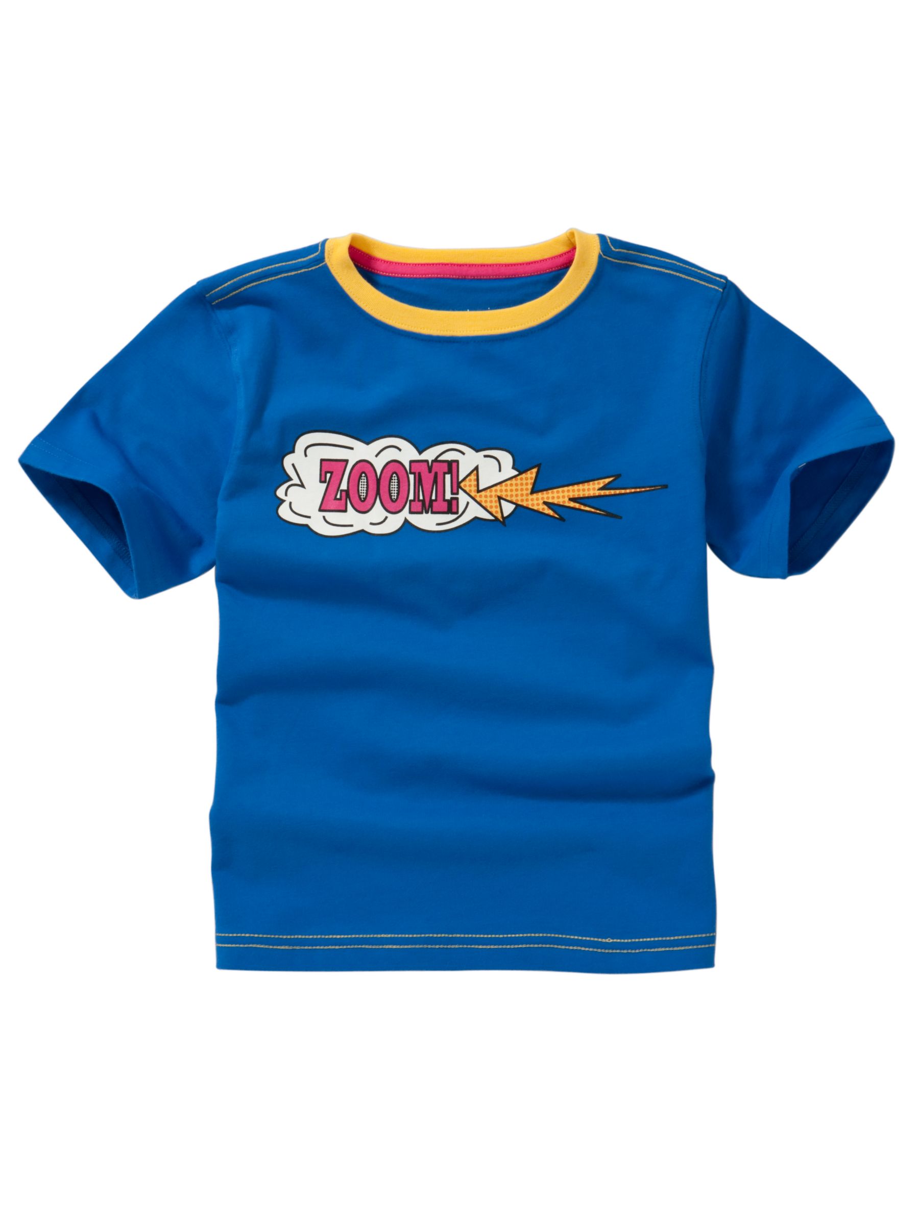John Lewis Boy Zoom Graphic T-Shirt, Blue