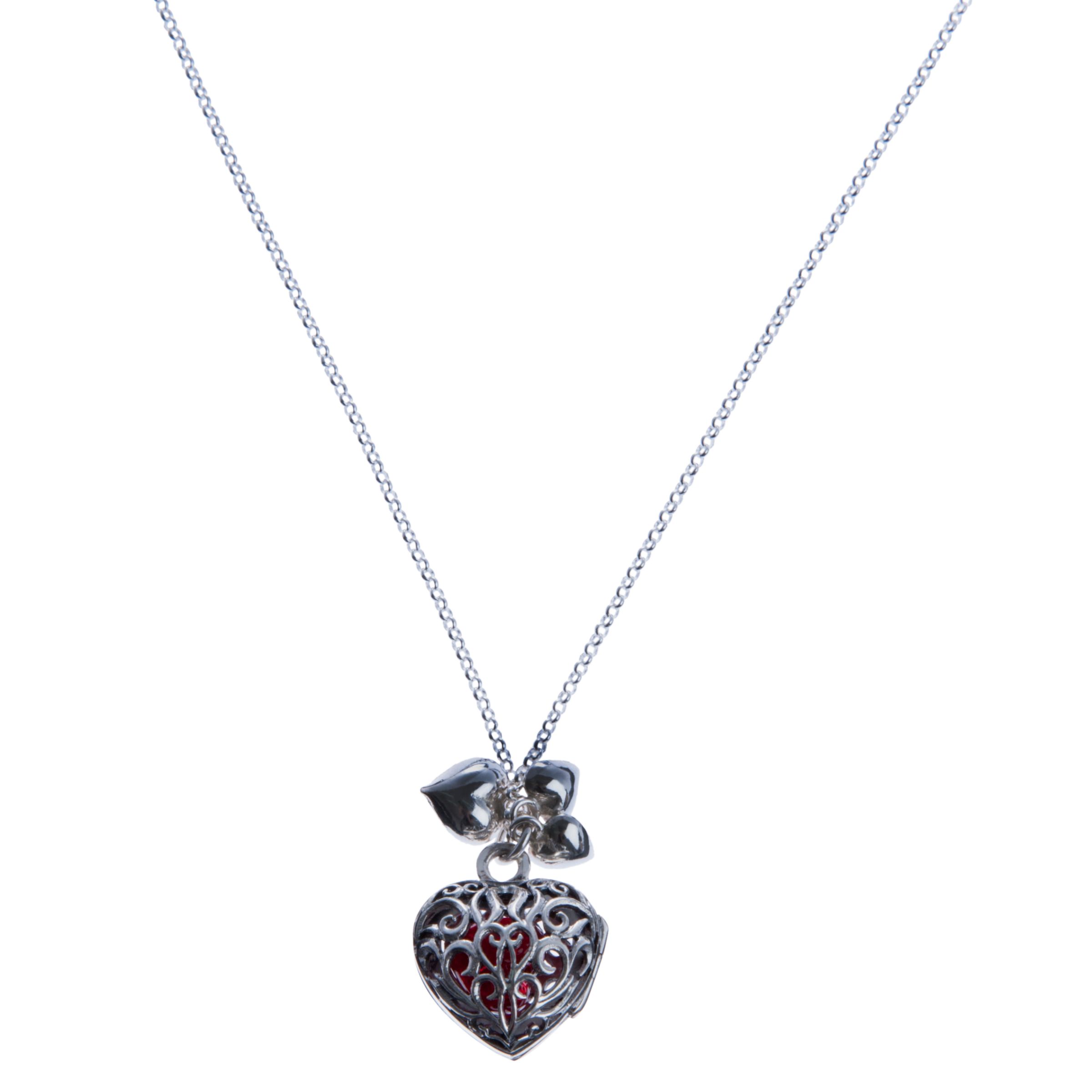 Sterling Silver Locket with Murano Heart