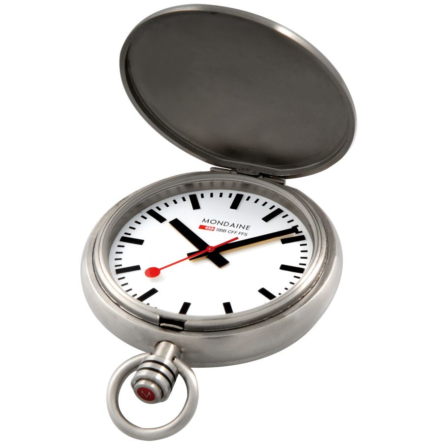 Mondaine A6603034716SBB Men's Stainless Steel Pocket Watch at John Lewis